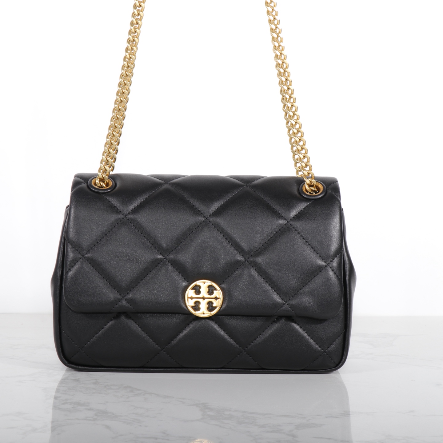 Tory Burch 方胖子链条菱格 休闲TB女包 尺寸27.5×8×18