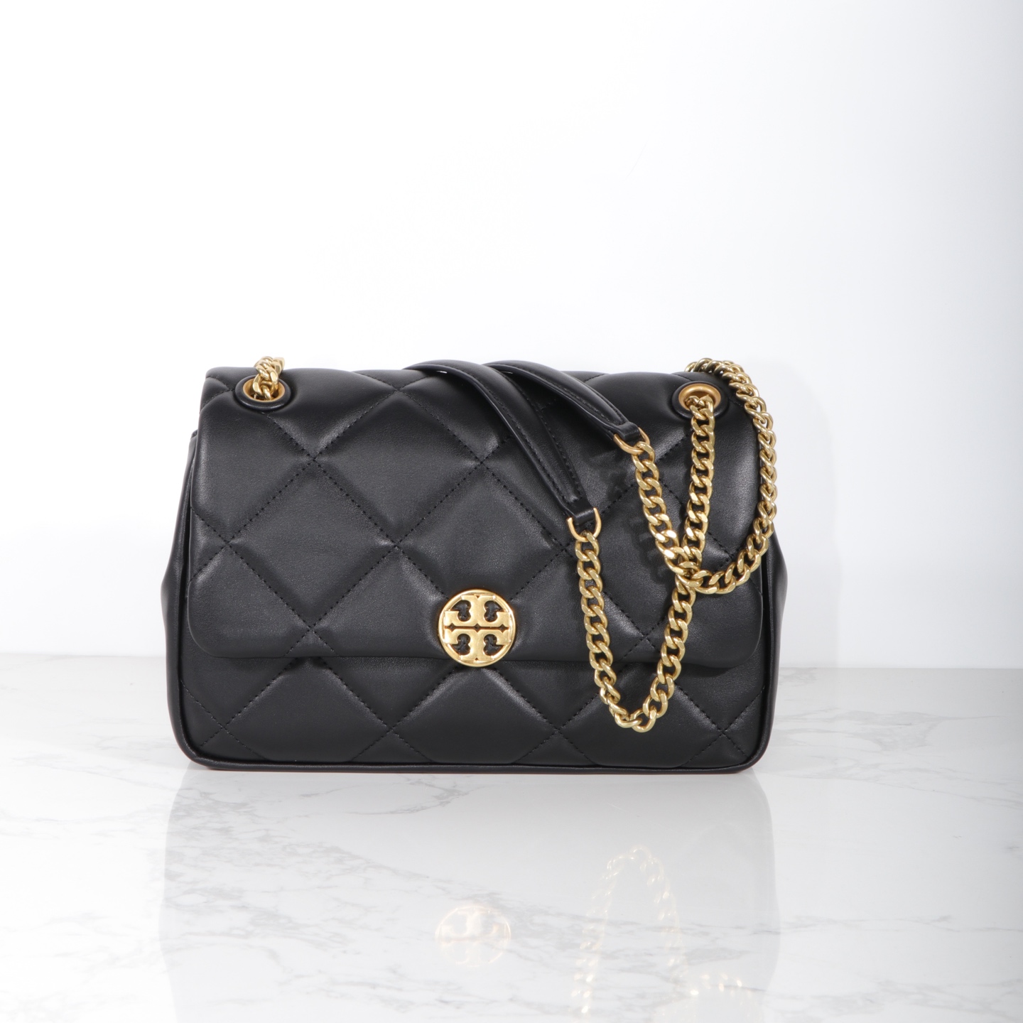 Tory Burch 方胖子链条菱格 休闲TB女包 尺寸27.5×8×18