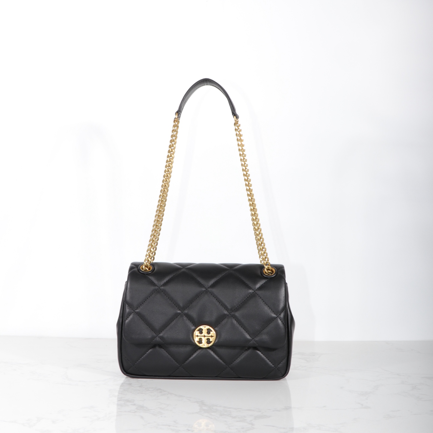 Tory Burch 方胖子链条菱格 休闲TB女包 尺寸27.5×8×18