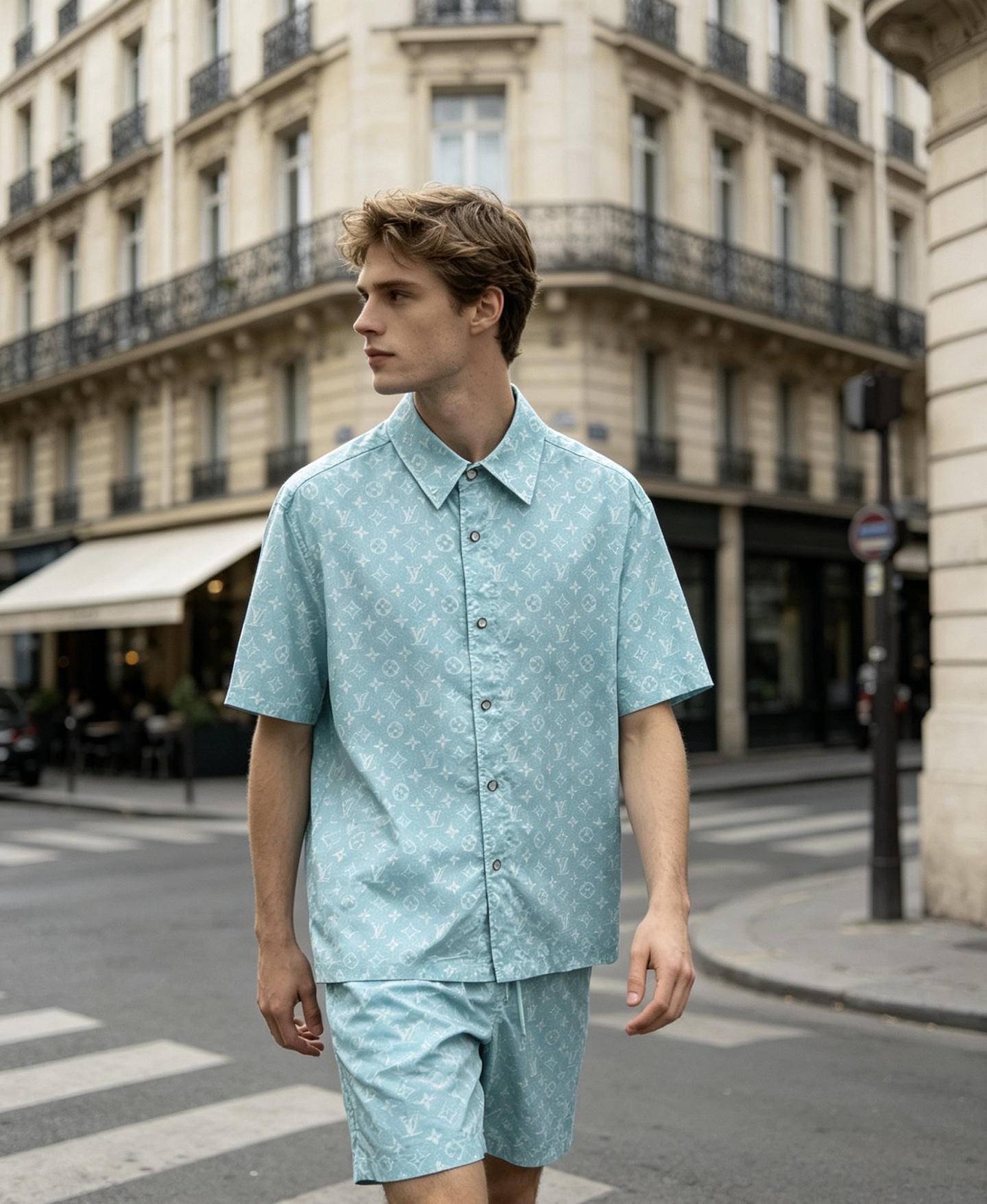 NO:849329,LV - Louis Vuitton, which started in 1854, continues to write legends with Monogram presbyopia. This casual suit combines the century-old brand heritage into shirts and shorts, and interprets the classic and timeless cool and high-end sense in daily wear.,, louis vuitton, louis vuitton, shorts, shirts,19860909LV-始于1854年的路易威登,以Monogram老花续写传奇.这套休闲套装,把百年品牌底蕴揉进衬衫与短裤,在日常穿搭里,演绎经典永不过时的清冷高级感.,,louis vuitton,louis vuitton,shorts,shirts,,Men's clothing