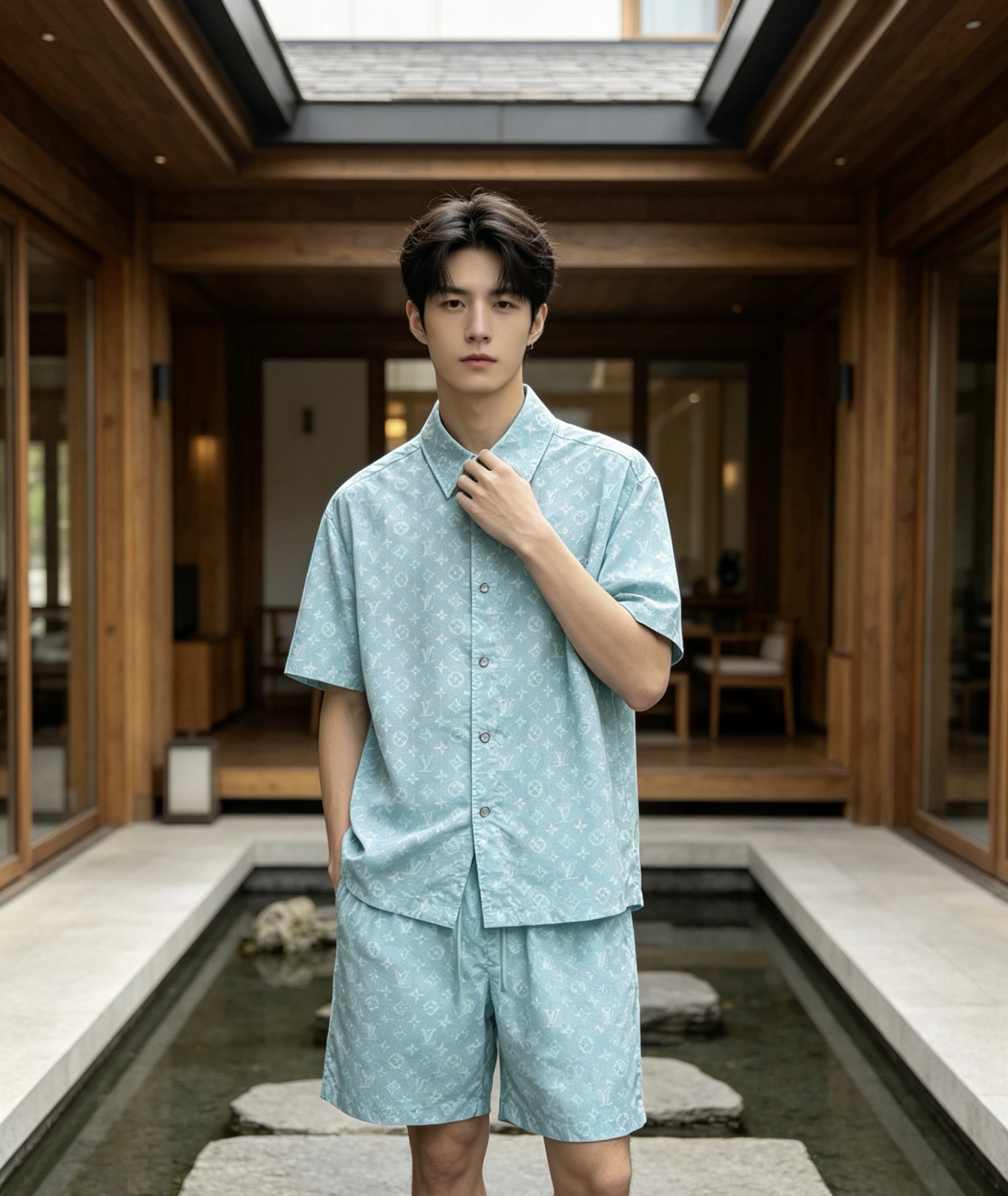 NO:904570,Mainly recommend LV's new summer short-sleeved Louis Vuitton lapel short-sleeved shorts suit, cotton and linen fiber shorts suit, the upper body effect is great, a leisure holiday boutique!  Light luxury style, simple and elegant!  Size M-XXXL H2026 new model debut,,louis vuitton,louis vuitton,shorts,T-shirt,19860909主推 LV夏季新款短袖 路易威登翻领短袖短裤套装,棉麻纤维面料短裤套装,上身效果非常棒,休闲度假精品！轻奢风格简约大气！ 尺码M-XXXL H2026新款首发,,louis vuitton,louis vuitton,shorts,T-shirt,,Men's clothing