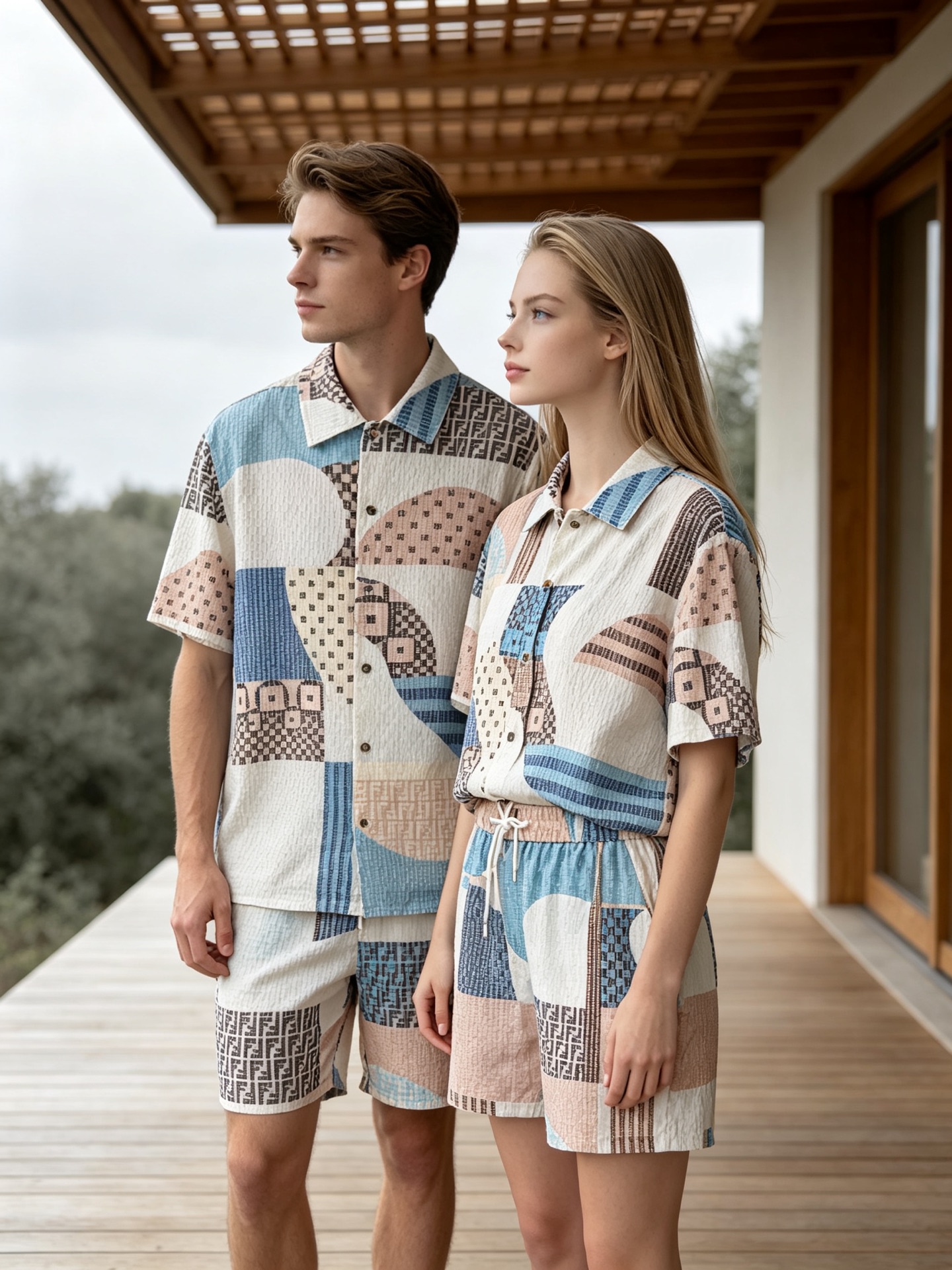 NO:936049,Mainly recommend Fendi's new summer short-sleeved Fendi lapel short-sleeved shorts suit, cotton and linen fiber shorts suit, the upper body effect is great, leisure and vacation boutique!  Light luxury style, simple and elegant!  Size M-XXXL H2026 new model debut,, fendi, fendi, shorts, T-shirt,19860909主推 Fendi夏季新款短袖 芬迪翻领短袖短裤套装,棉麻纤维面料短裤套装,上身效果非常棒,休闲度假精品！轻奢风格简约大气！ 尺码M-XXXL H2026新款首发,,fendi,fendi,shorts,T-shirt,,Men's clothing