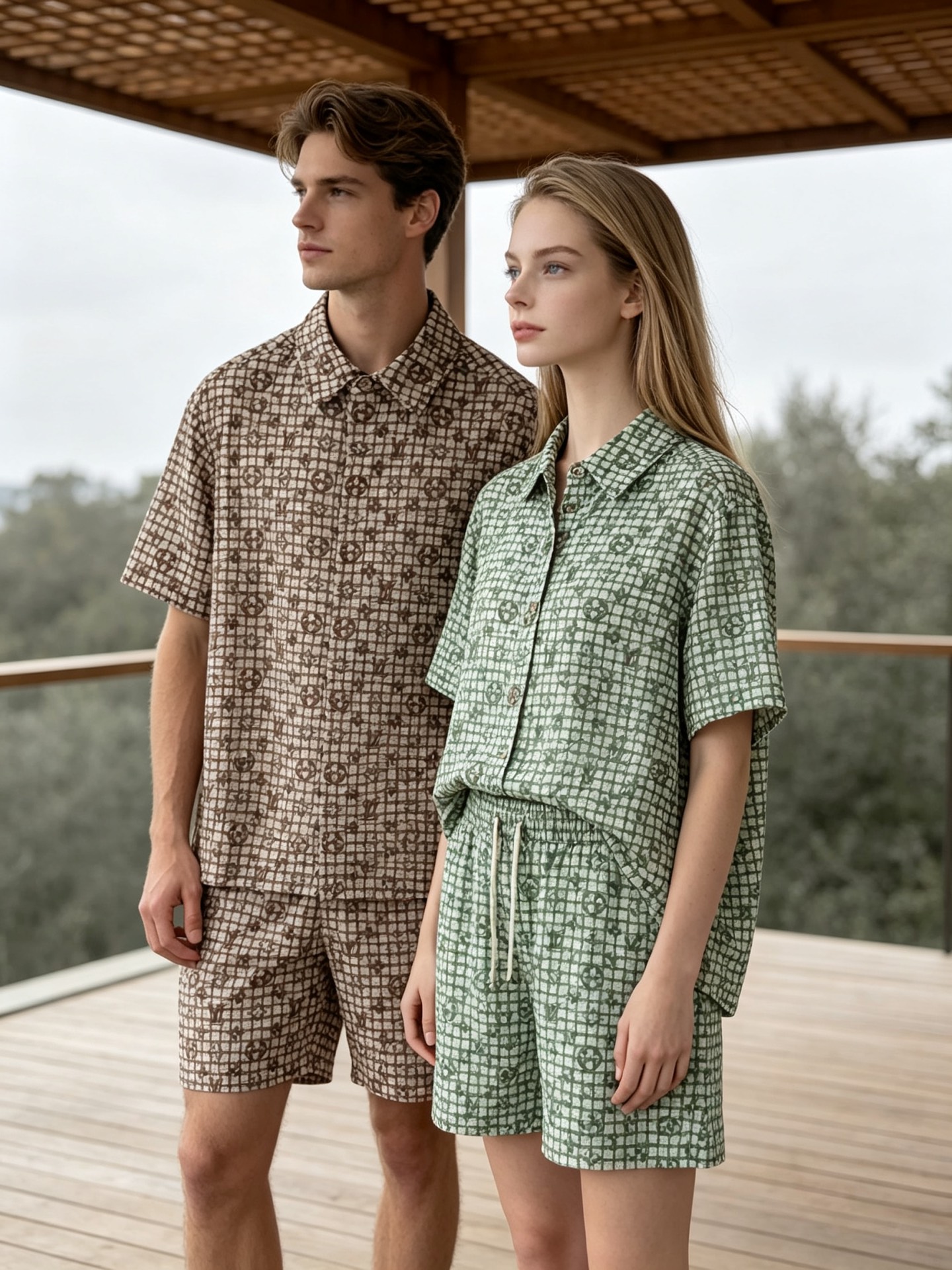 NO:936052,Mainly recommend LV's new summer short-sleeved Louis Vuitton lapel short-sleeved shorts suit, cotton and linen fiber shorts suit, the upper body effect is great, a leisure holiday boutique!  Light luxury style, simple and elegant!  Size M-XXXL H2026 new model debut,,louis vuitton,louis vuitton,shorts,T-shirt,19860909主推 LV夏季新款短袖 路易威登翻领短袖短裤套装,棉麻纤维面料短裤套装,上身效果非常棒,休闲度假精品！轻奢风格简约大气！ 尺码M-XXXL H2026新款首发,,louis vuitton,louis vuitton,shorts,T-shirt,,Men's clothing