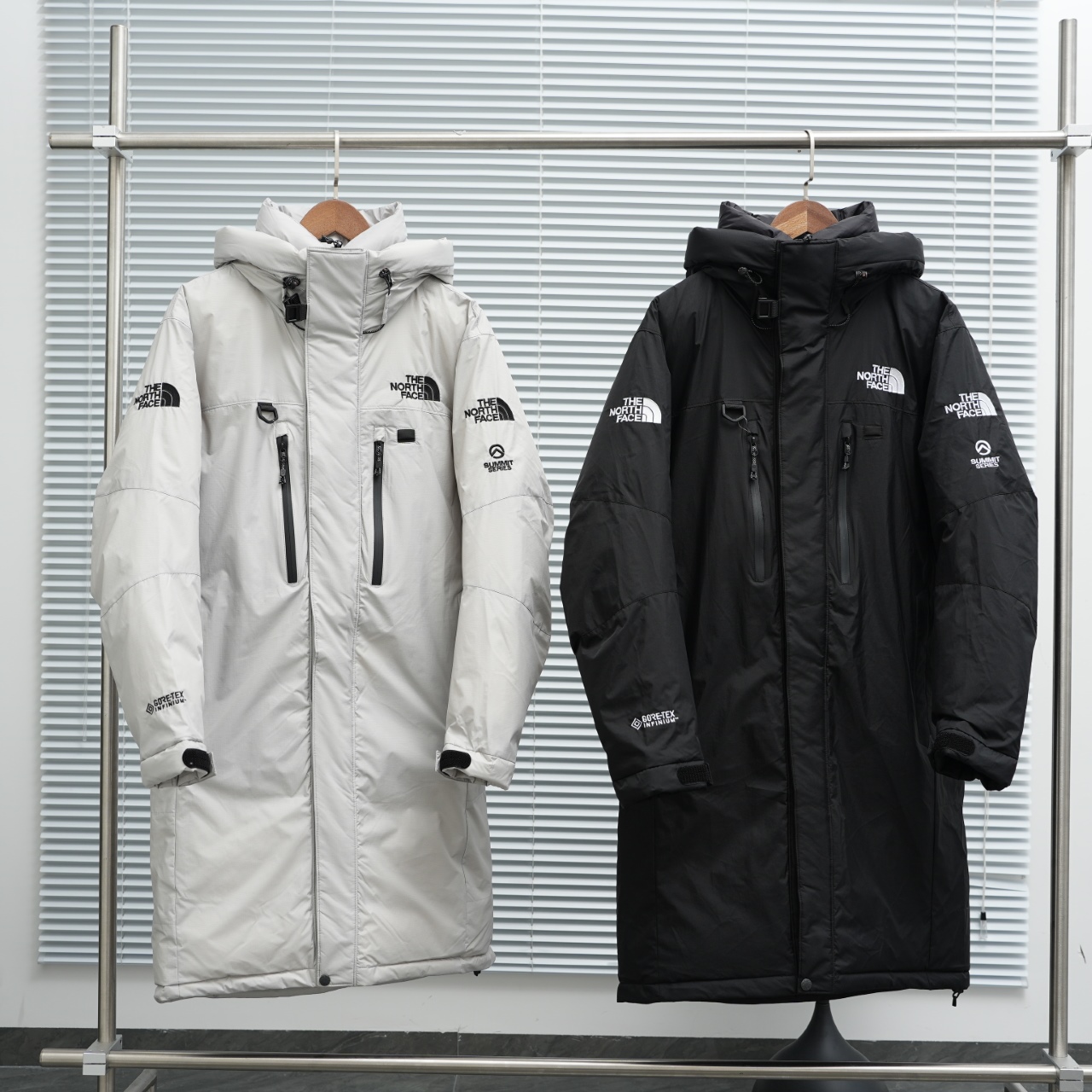 The North Face Insulated Mid-Length Down Jacket with Hood- Perfect for Winter