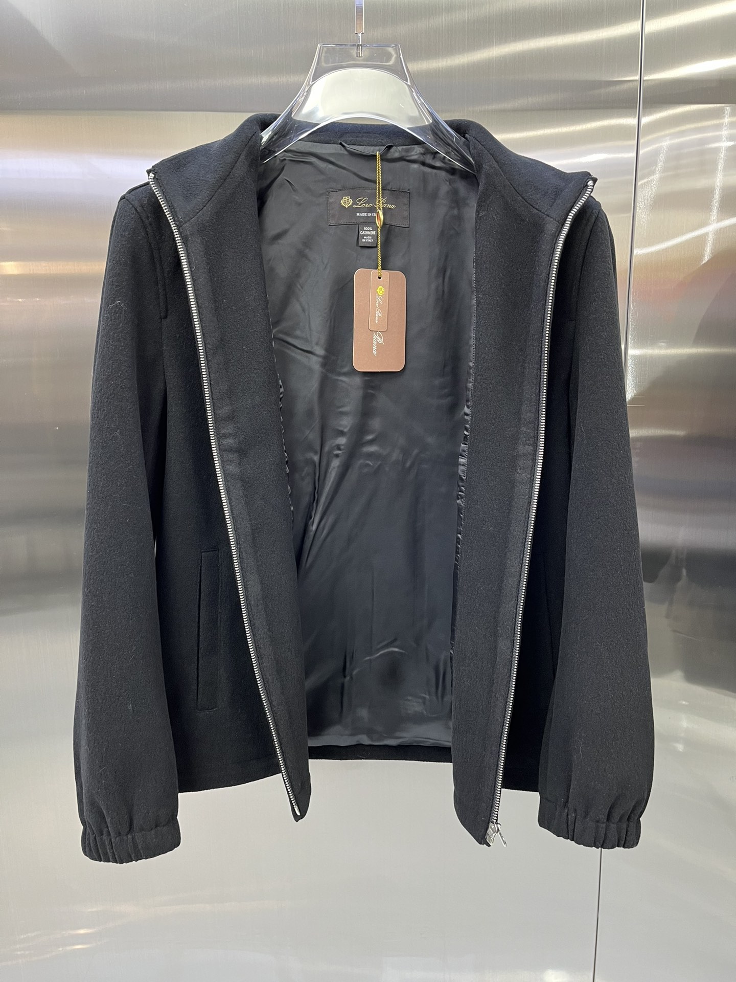 “Custom Fabric Jacket with Clean Cut Design, Soft Texture, High Quality Materials in Black, Blue, Almond – Sizes 48-56” - 图片 7