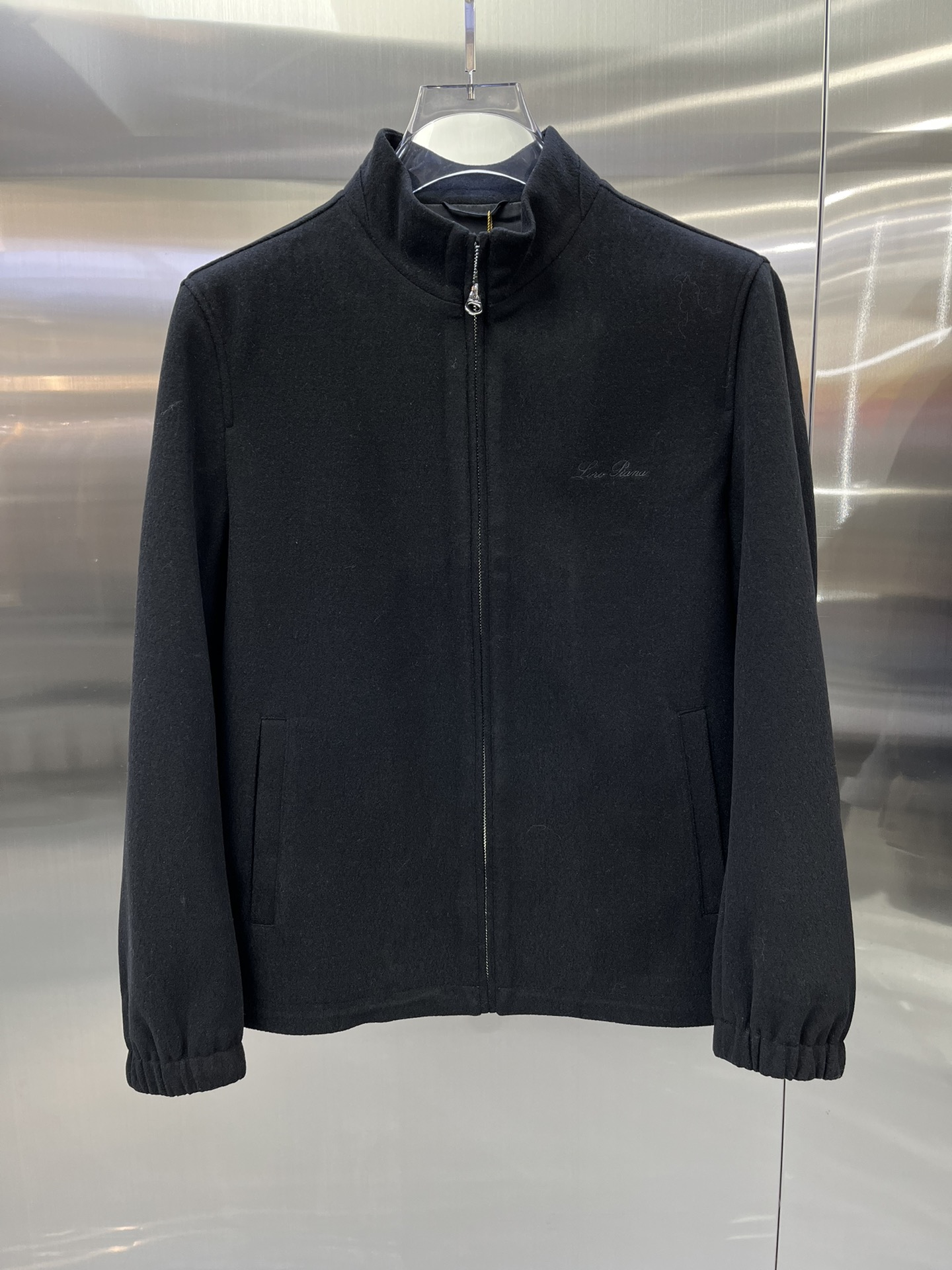 “Custom Fabric Jacket with Clean Cut Design, Soft Texture, High Quality Materials in Black, Blue, Almond – Sizes 48-56” - 图片 1