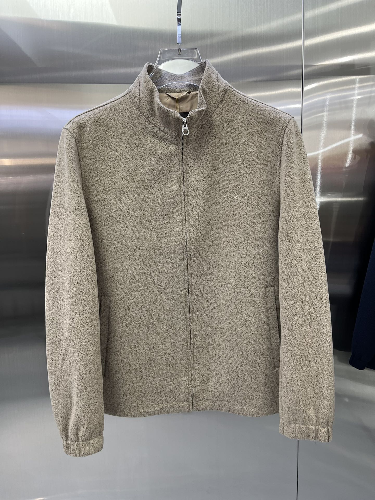 “High-End Custom Fabric Jacket with Clean Cut and Stereotyped Design in Black, Blue, Almond – Sizes 48-56”