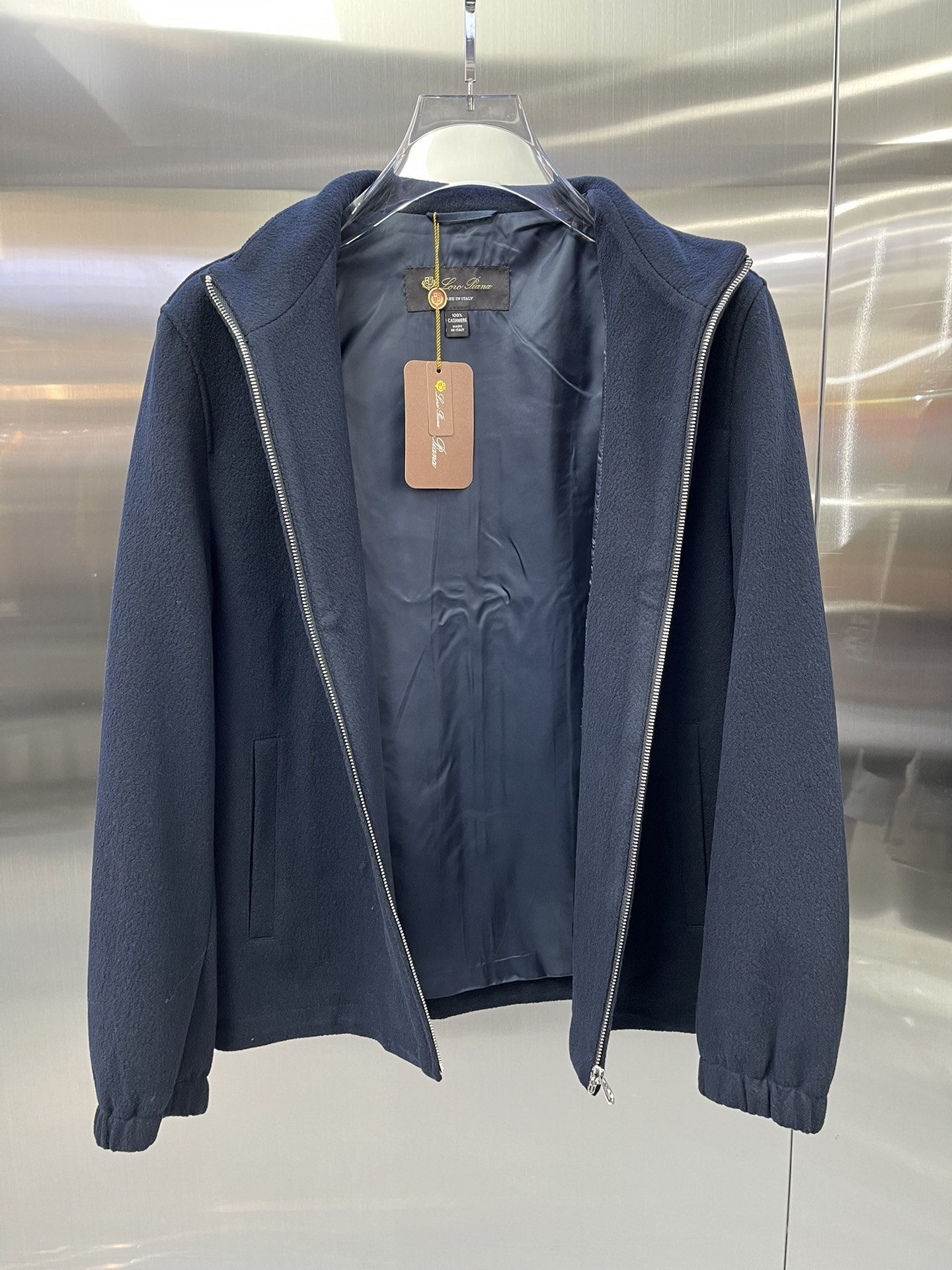 Title: Unique Custom Fabric Jacket with High Standards and Top-Level Materials in Black, Blue, Almond Colors (Size 48-56) - 图片 7