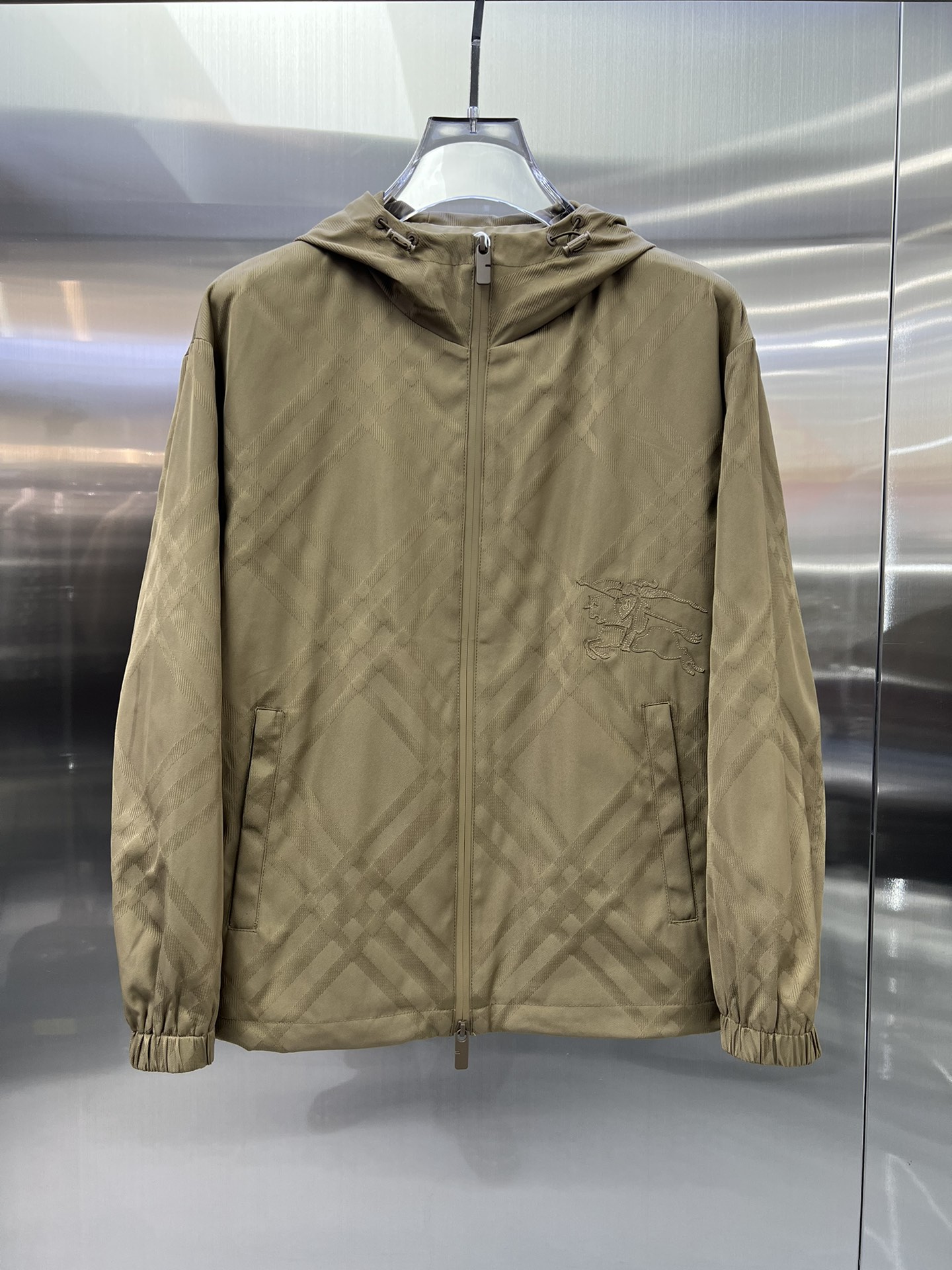 Burberry Men's Lightweight Hooded Jacket Windbreaker - Fall 2025 Collection