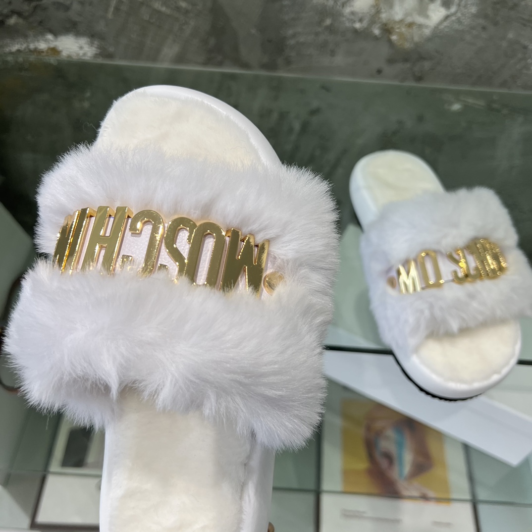 Moschino moschino 毛毛拖鞋 全网独家发布 高端懒人拖鞋 优雅不失华丽 清凉又 女孩 神器