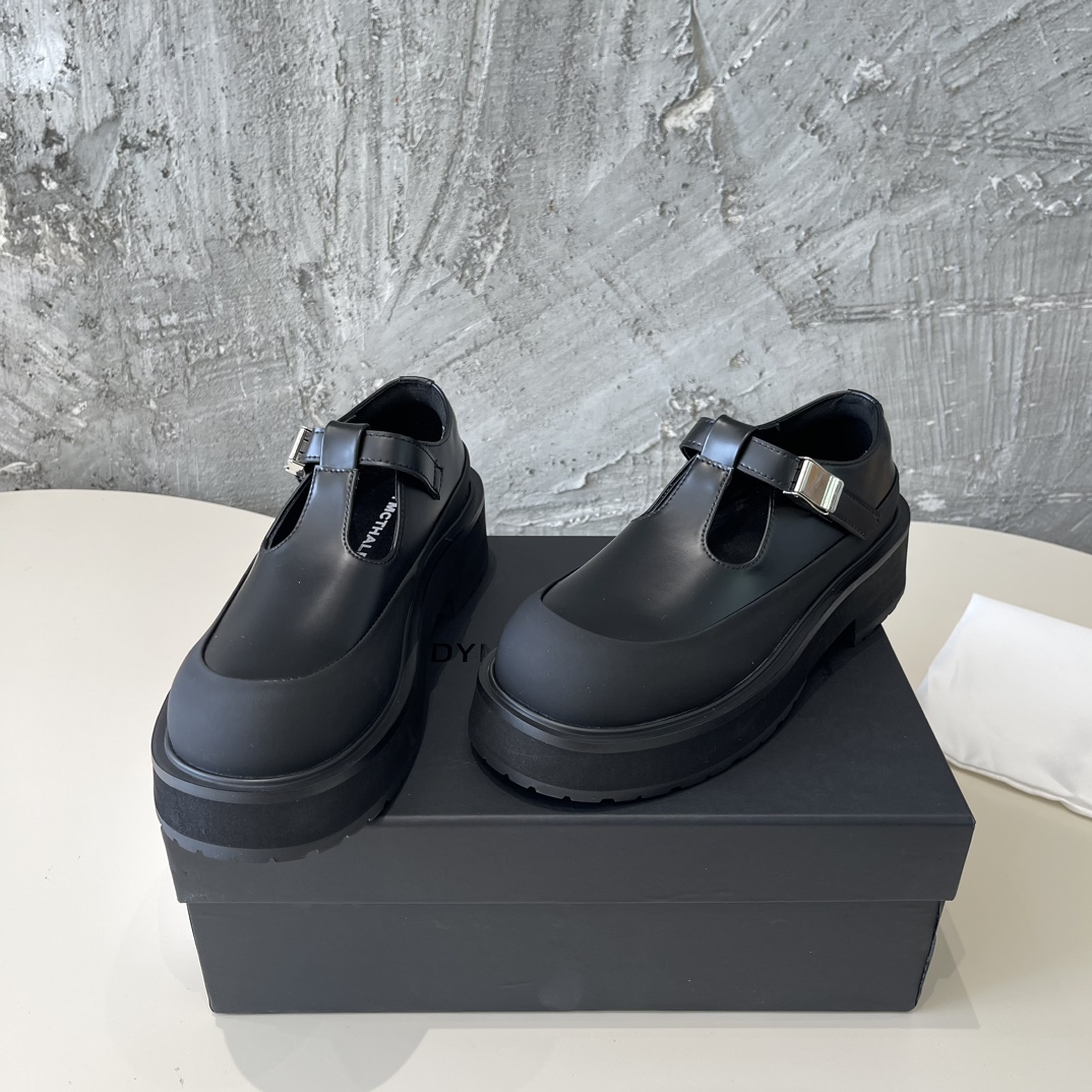 DYMONLATERY 2024 Black Series Big Head Shoes: Stylish and Comfortable Derby Shoes - 图片 5