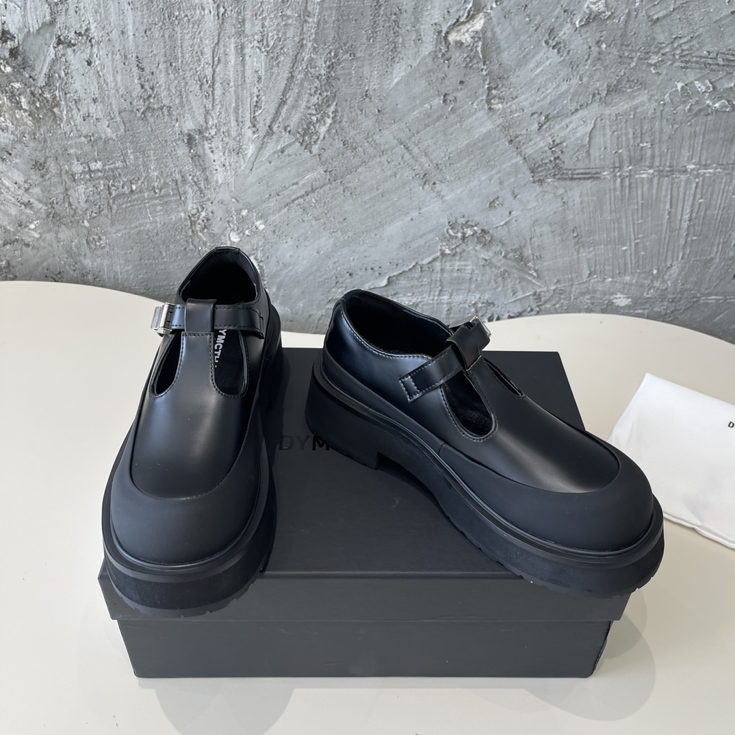DYMONLATERY 2024 Black Series Big Head Shoes: Stylish and Comfortable Derby Shoes - 图片 6