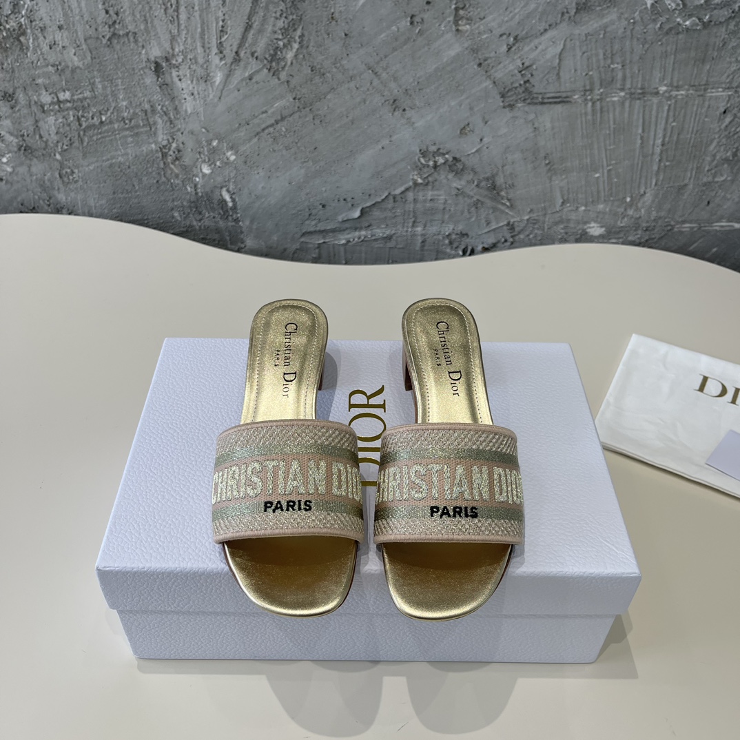 Dior Perfect 
 Shoes Slippers Embroidery Spring Collection