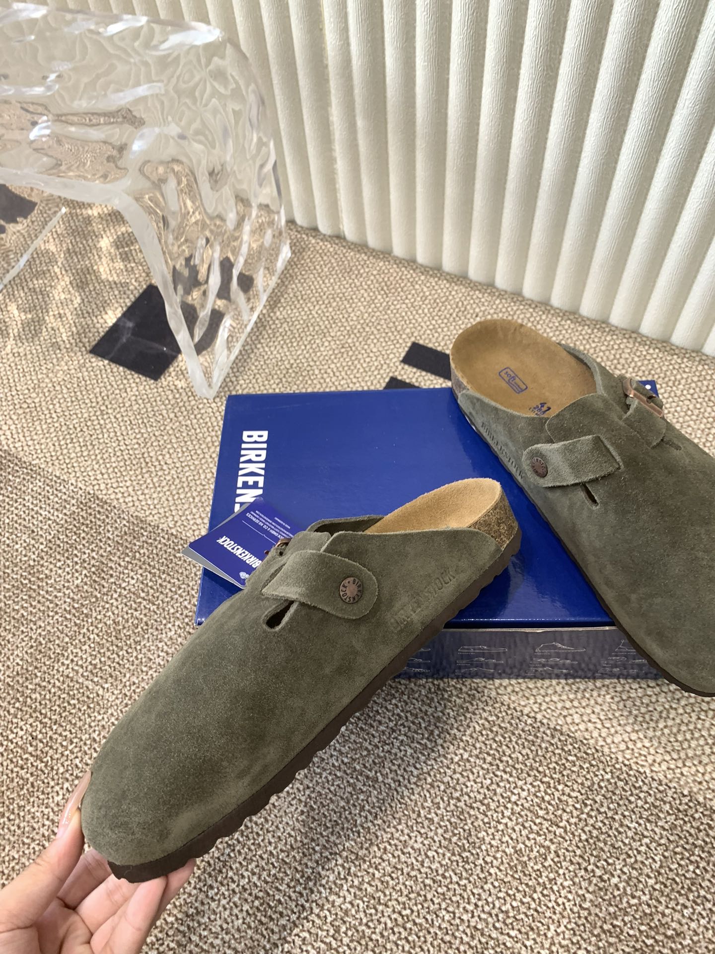 Birkenstock Clogs Suede Leather Unisex Sandals Mules Slides Slippers Shoes 6 i1721555639 4909 6