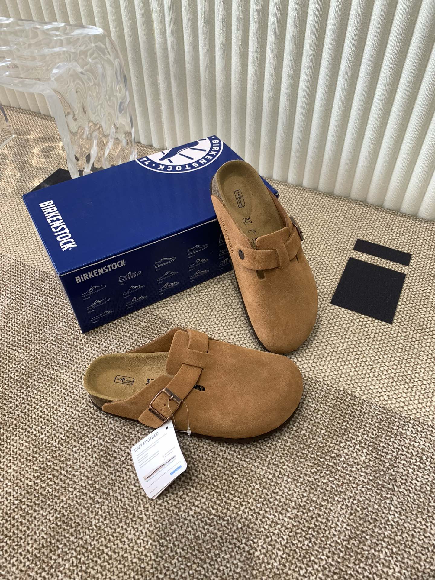 Birkenstock Boston Clogs: Ergonomic Suede Mules for Couples, Size 35-45 5 i1721555740 347 6
