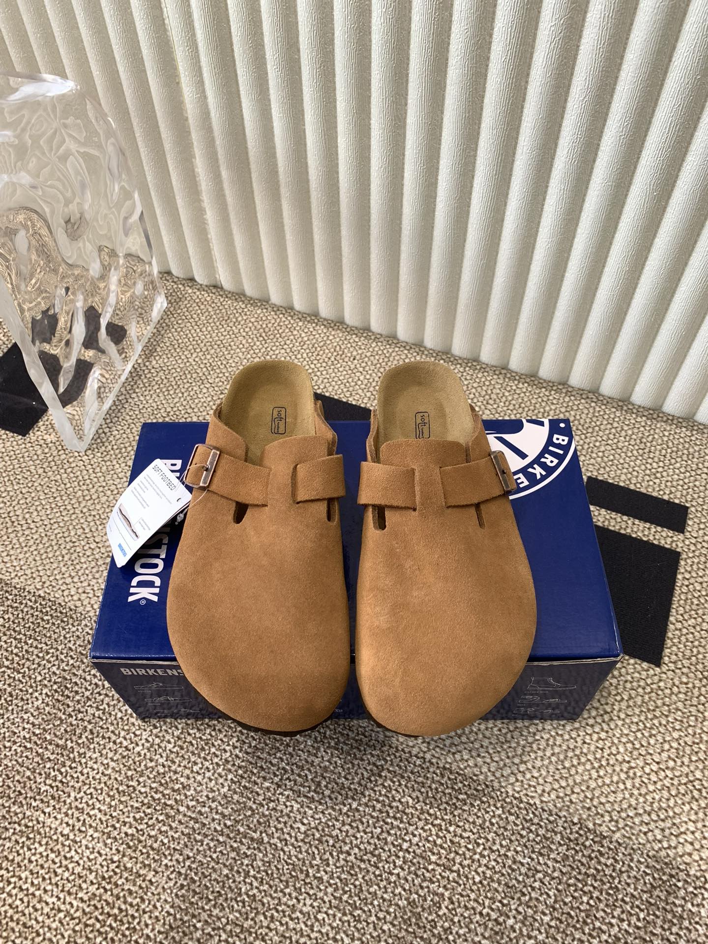 Birkenstock Boston Clogs: Ergonomic Suede Mules for Couples, Size 35-45 1 i1721555740 7779 0