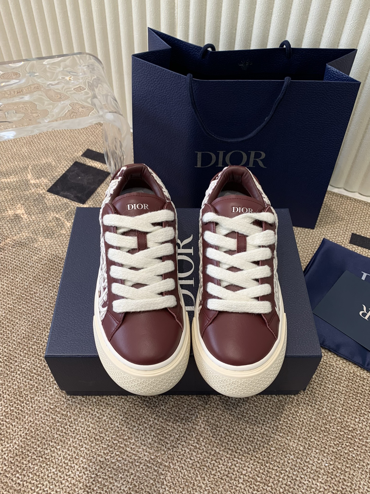 Dior Buy
 Skateboard Shoes Grey Unisex Calfskin Canvas Cowhide TPU Diamond Casual