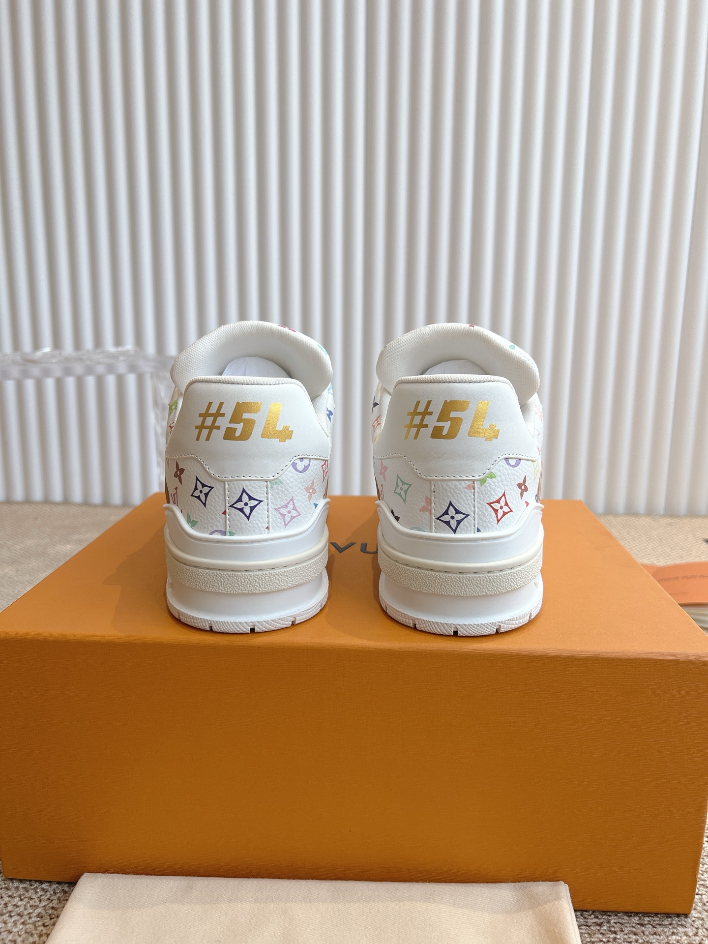Louis Vuitton Trainer Sneaker White Monogram Leather, Luxurious Style 5 i1737133368691 1700 0 5