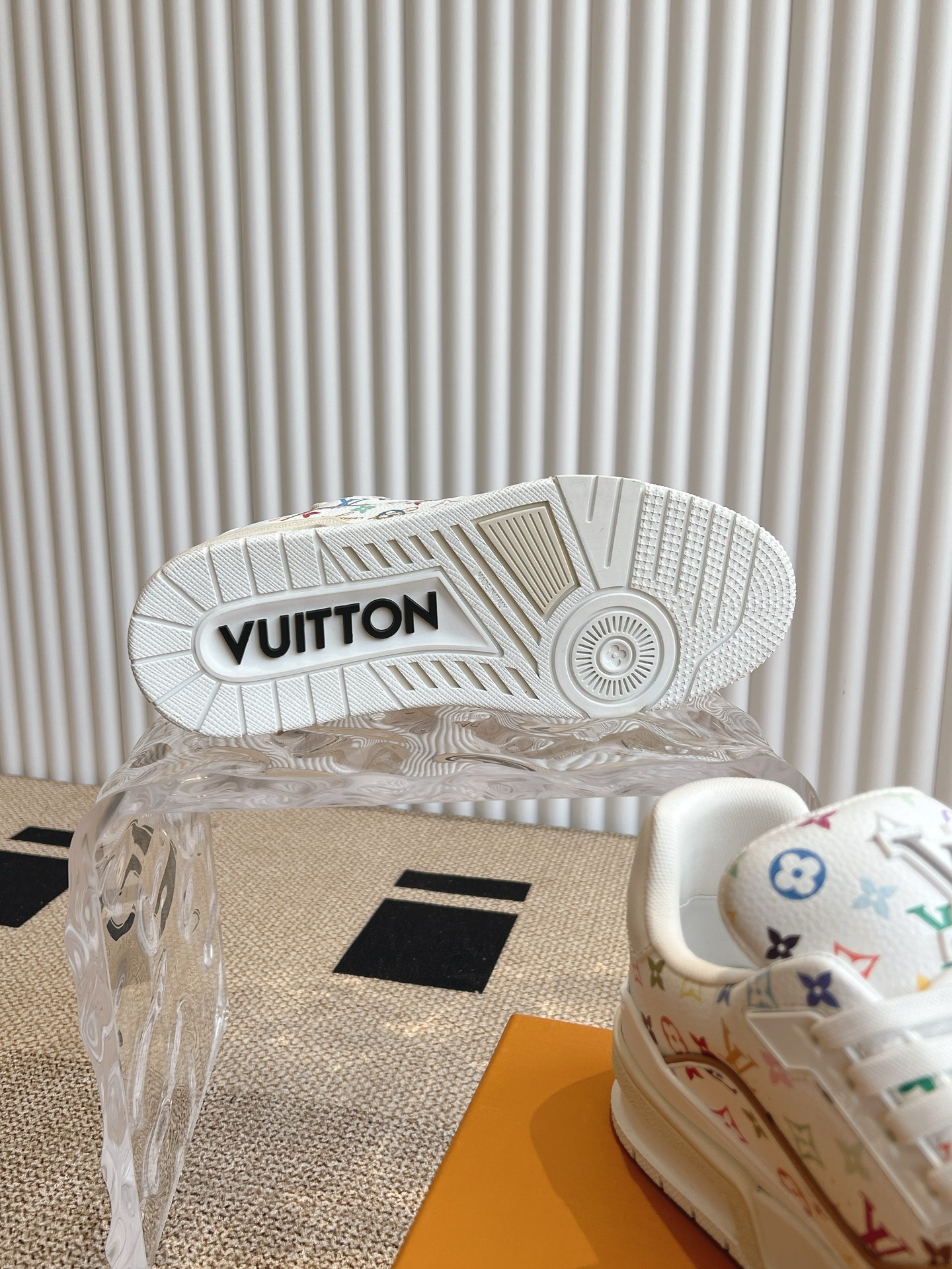 Louis Vuitton Trainer Sneaker White Monogram Leather, Luxurious Style 8 i1737133368691 3094 0 8