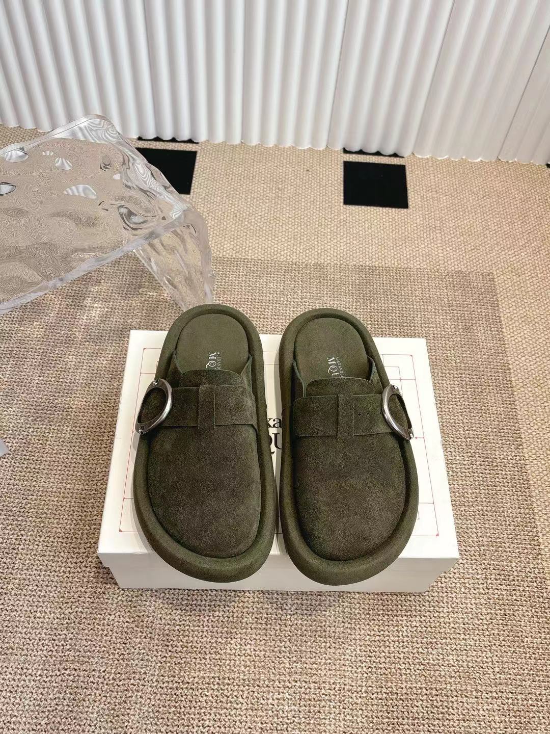Alexander McQueen 女340 大头包头拖 勃肯拖‼ ‼