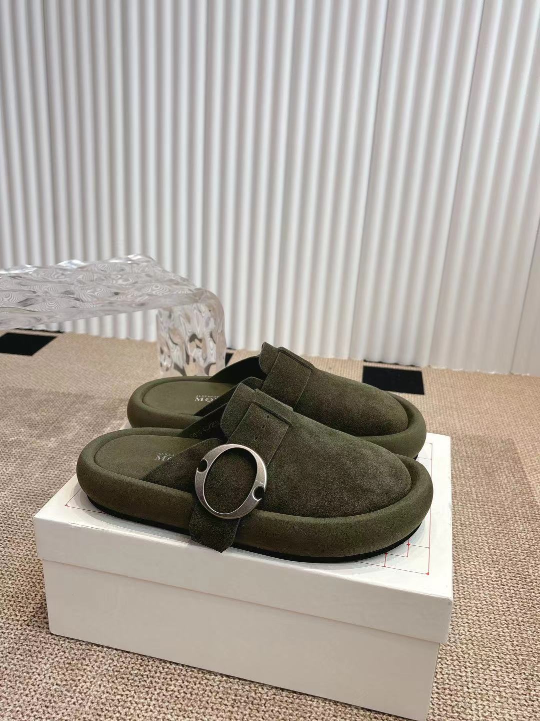 Alexander McQueen 女340 大头包头拖 勃肯拖‼ ‼