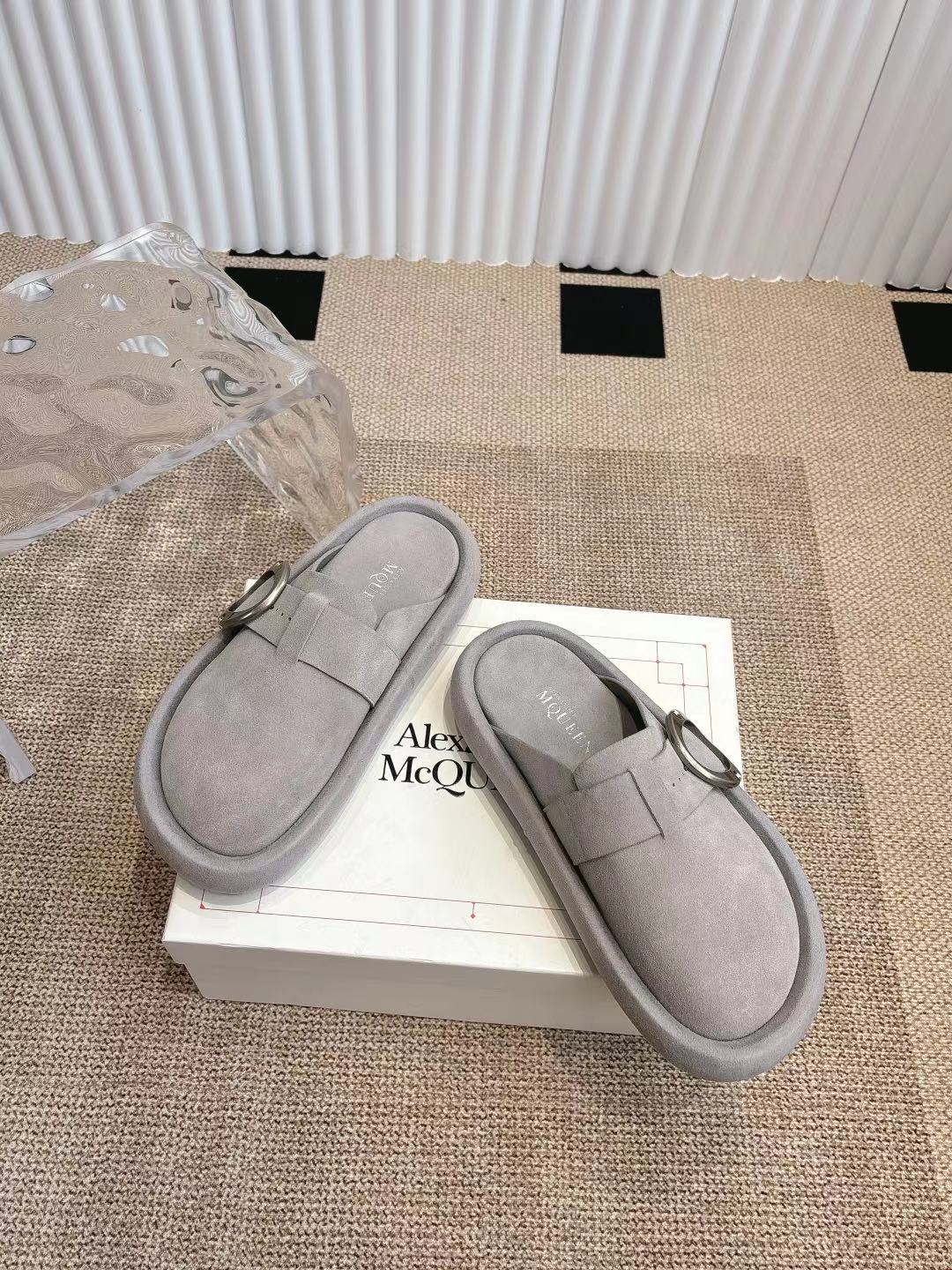 Alexander McQueen 女340 大头包头拖 勃肯拖‼ ‼