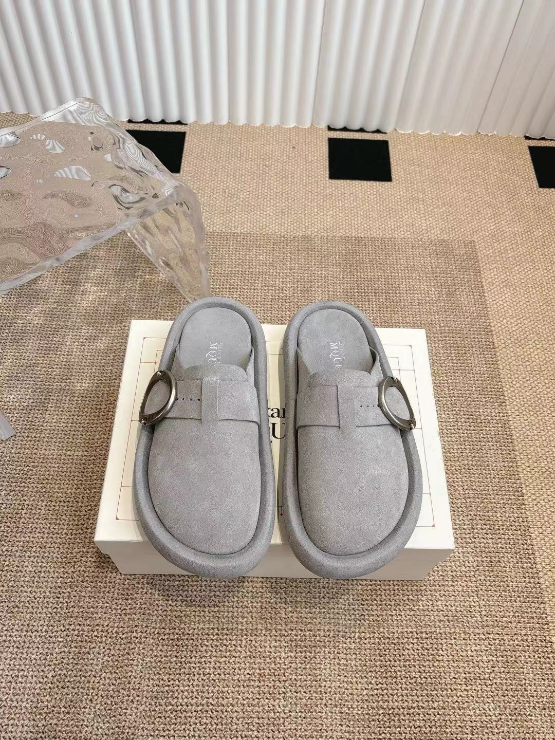 Alexander McQueen 女340 大头包头拖 勃肯拖‼ ‼