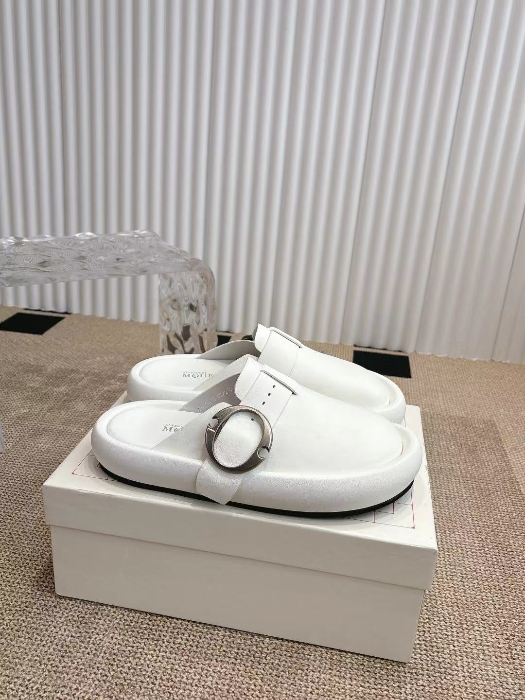 Alexander McQueen 女340 大头包头拖 勃肯拖‼ ‼