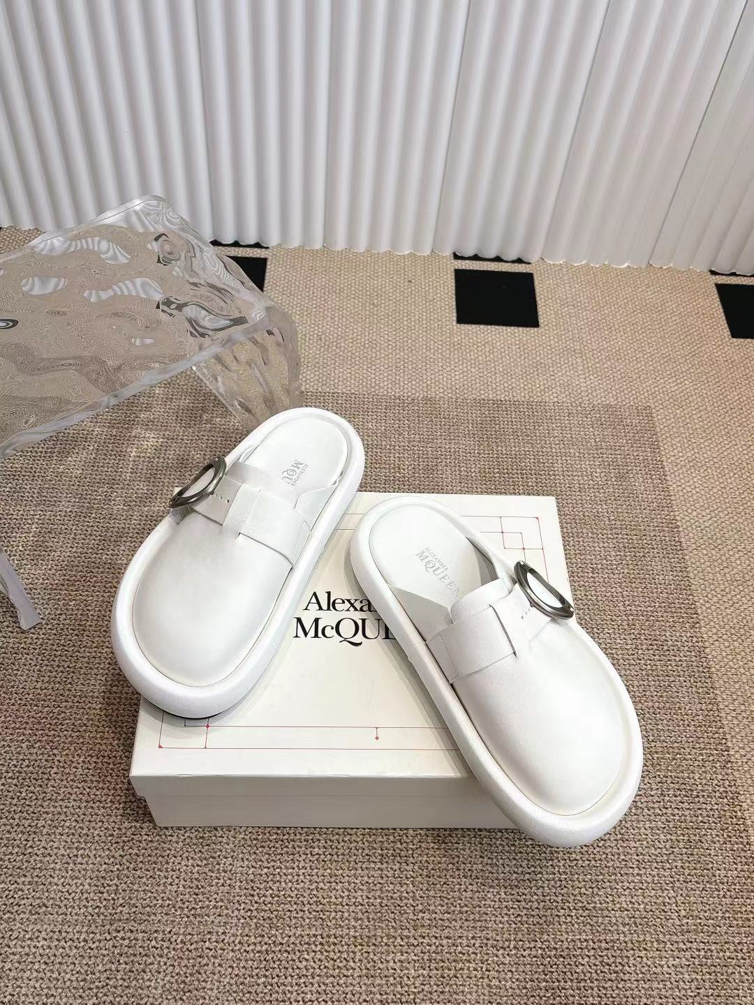 Alexander McQueen 女340 大头包头拖 勃肯拖‼ ‼