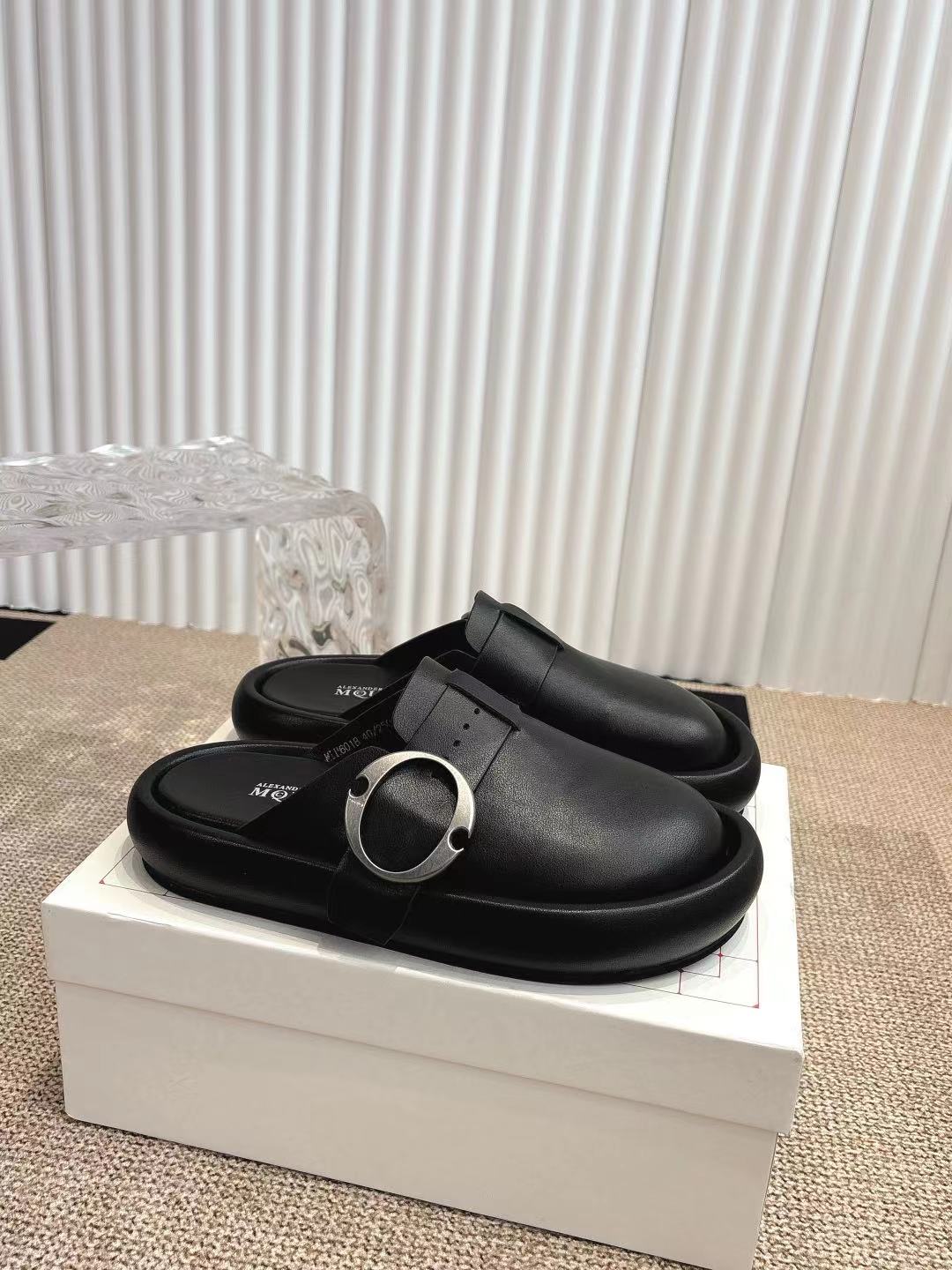 Alexander McQueen 女340 大头包头拖 勃肯拖‼ ‼