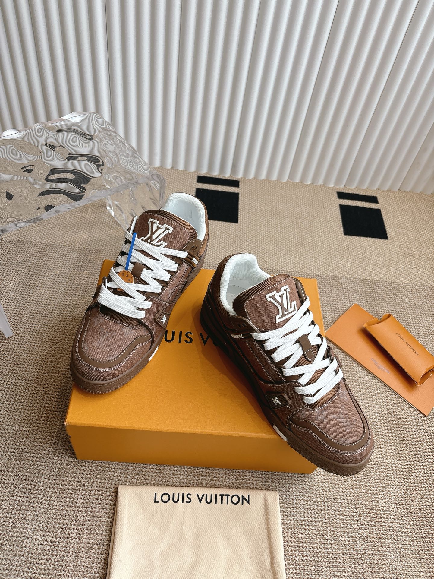 Louis Vuitton Trainer Monogram Low-Top Sneakers Brown Leather Size 35-45 2 i1743838185525 8779 0 1