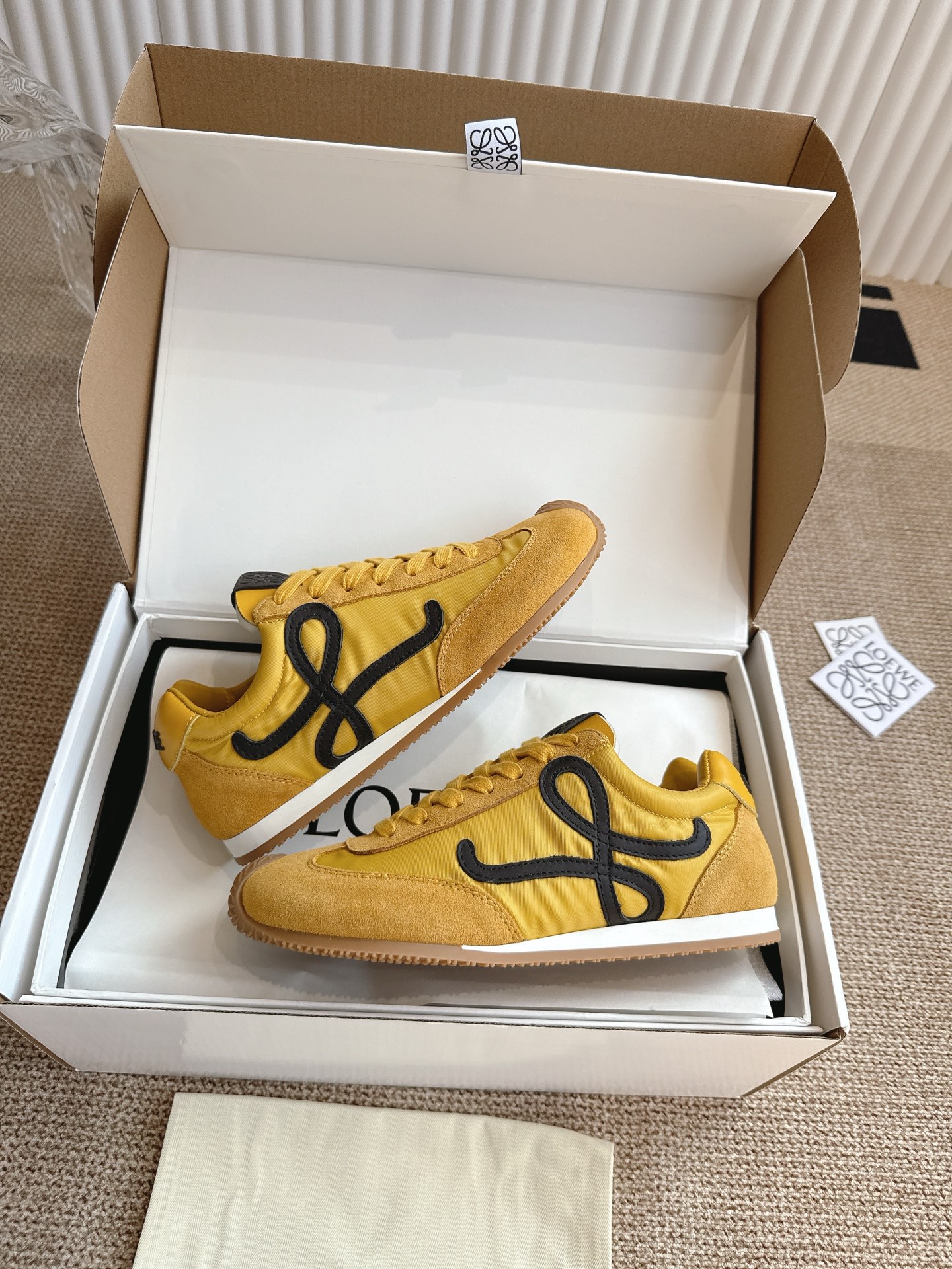 Loewe Balletrunner Sneakers - Leather and Fabric Upper, Rubber Sole (Size 35-45) 2 i1745298833819 5481 0 0