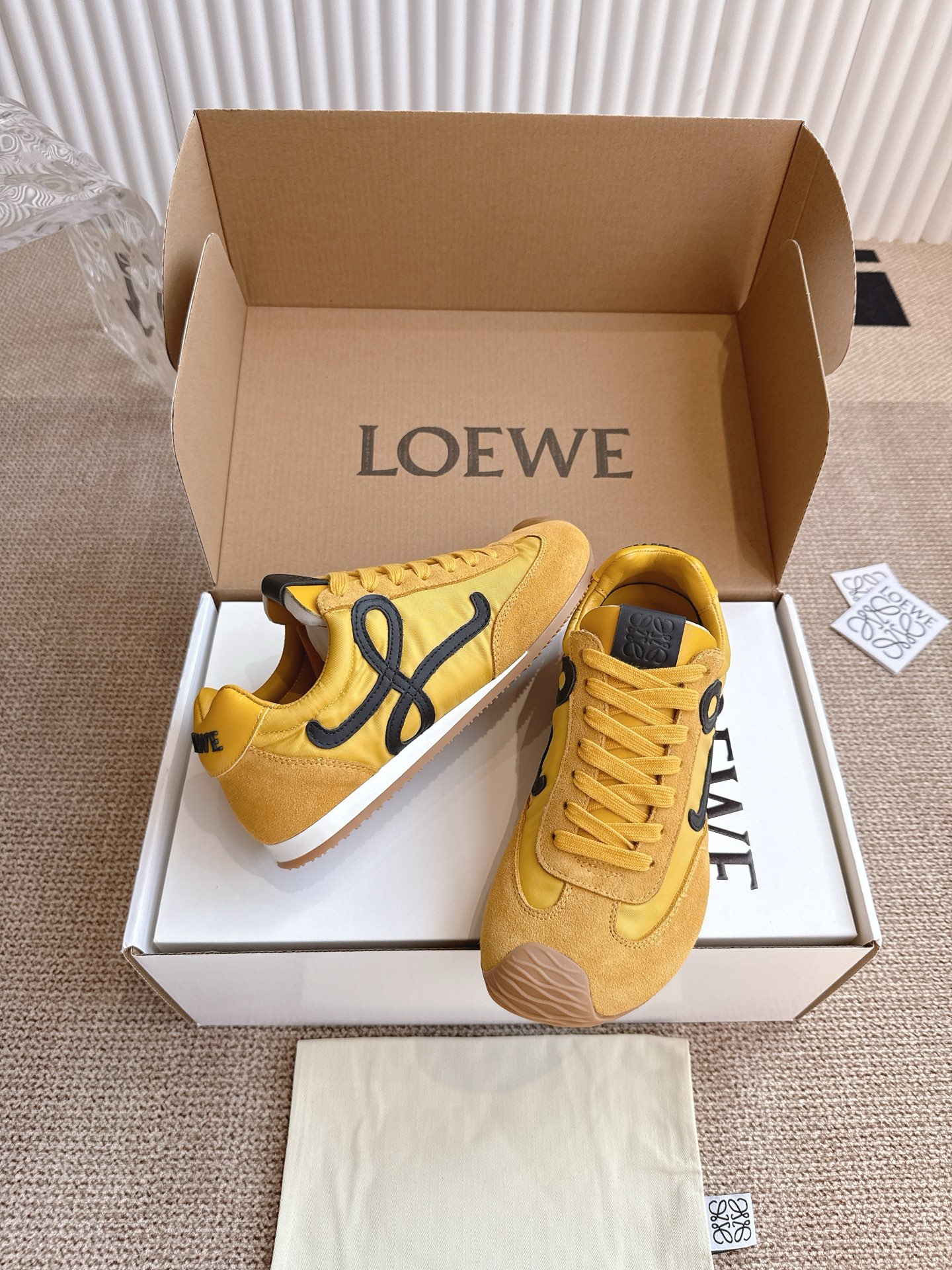 Loewe Balletrunner Sneakers - Leather and Fabric Upper, Rubber Sole (Size 35-45) 5 i1745298833889 6563 0 3