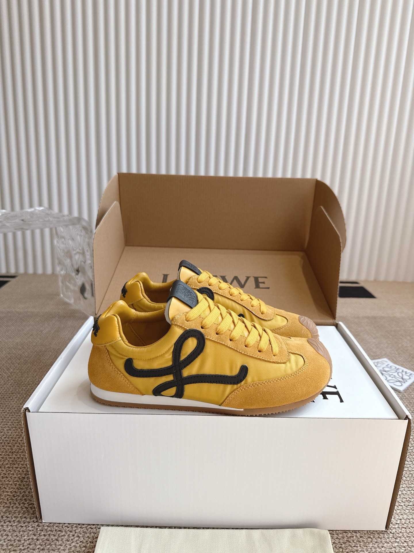 Loewe Balletrunner Sneakers - Leather and Fabric Upper, Rubber Sole (Size 35-45) 6 i1745298834789 1843 0 4
