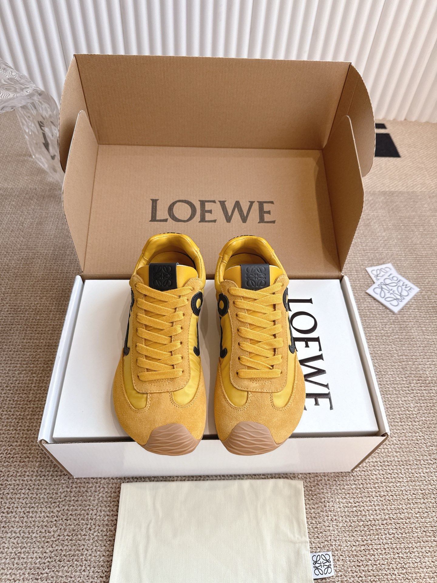 Loewe Balletrunner Sneakers - Leather and Fabric Upper, Rubber Sole (Size 35-45) 3 i1745298834801 4274 0 1