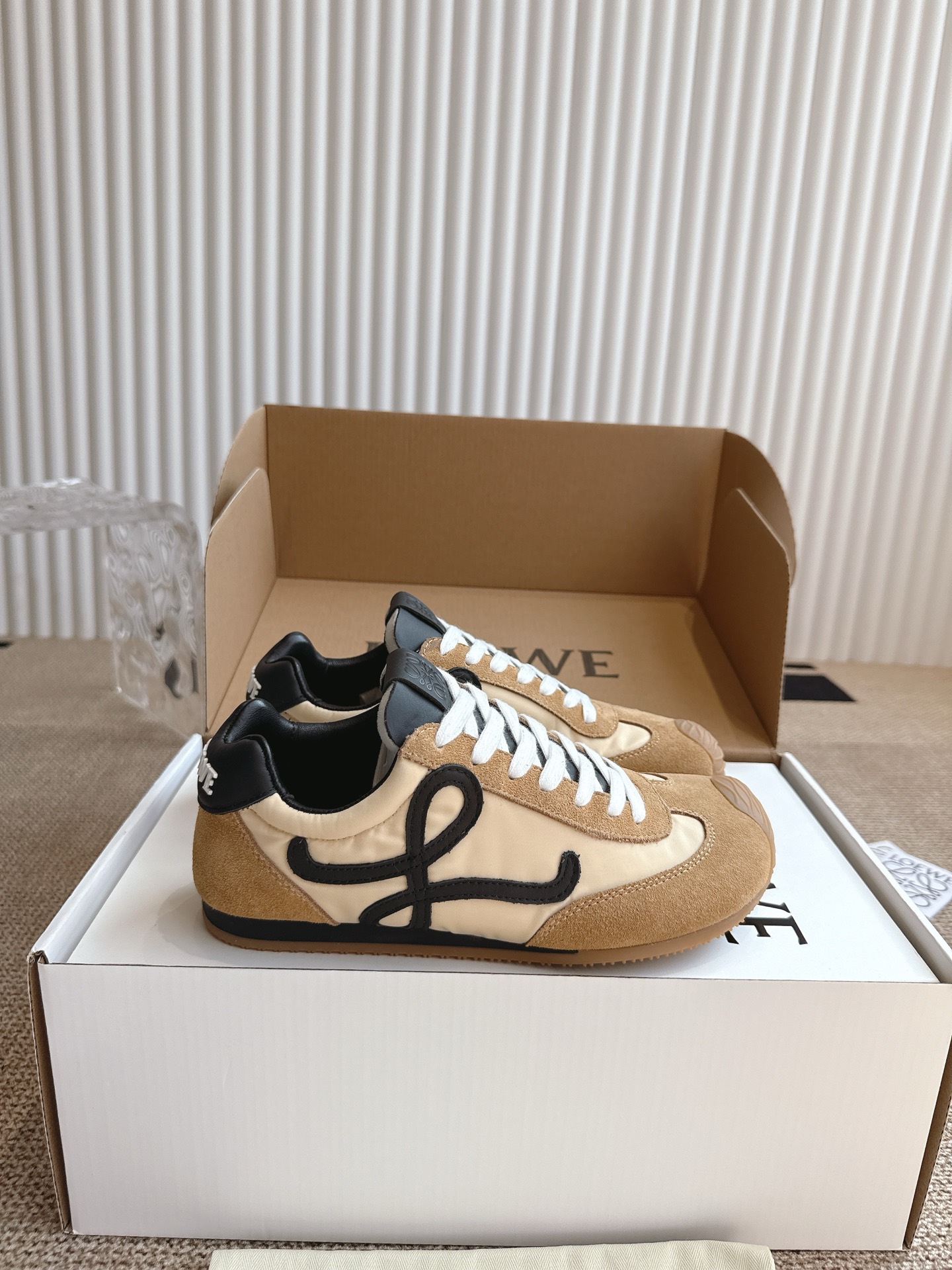 Loewe Balletrunner Sneakers - Leather and Fabric Upper, Rubber Sole,Sizes 35-45 6 i1745298892159 3881 0 4