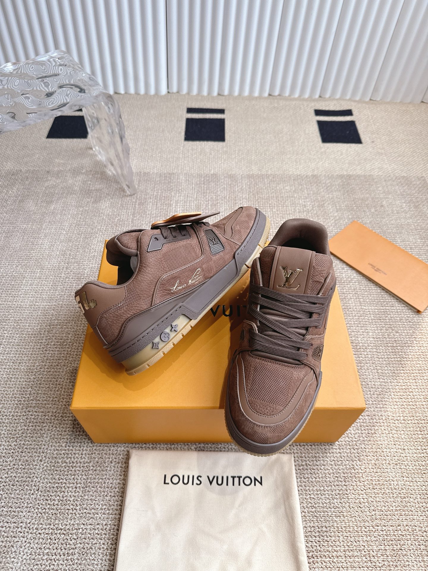 Louis Vuitton Vuiton 路易威登 2024ss新款 LV Trainer系列板鞋篮球鞋 ‼