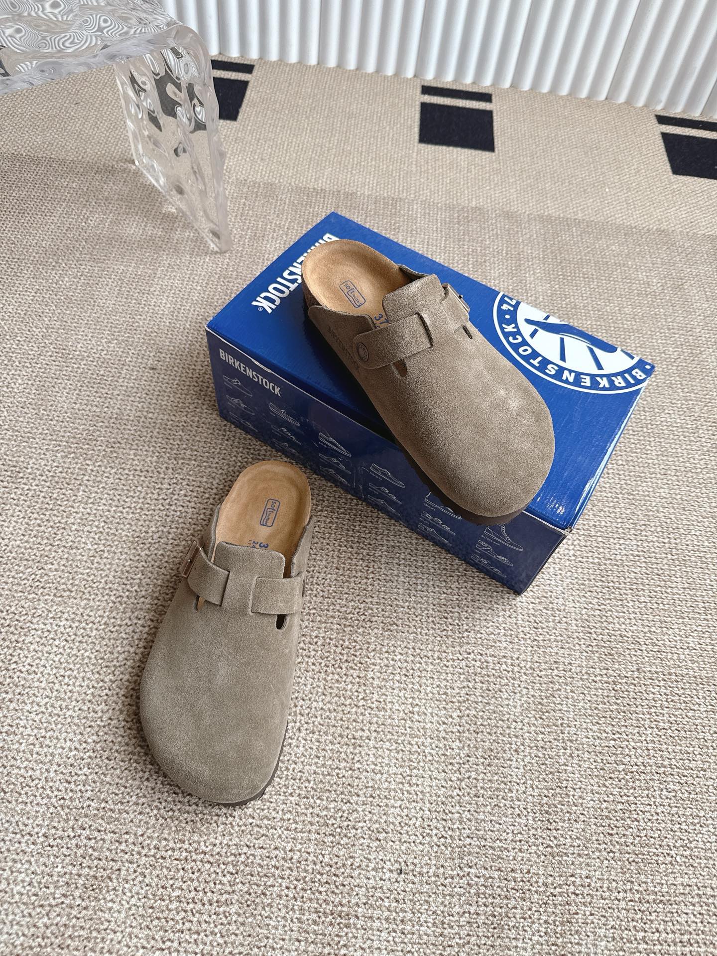 Birkenstock Boston Suede Leather Clogs Comfortable Slip-On Sandals Unisex 5 i1746554737999 7749 0 4