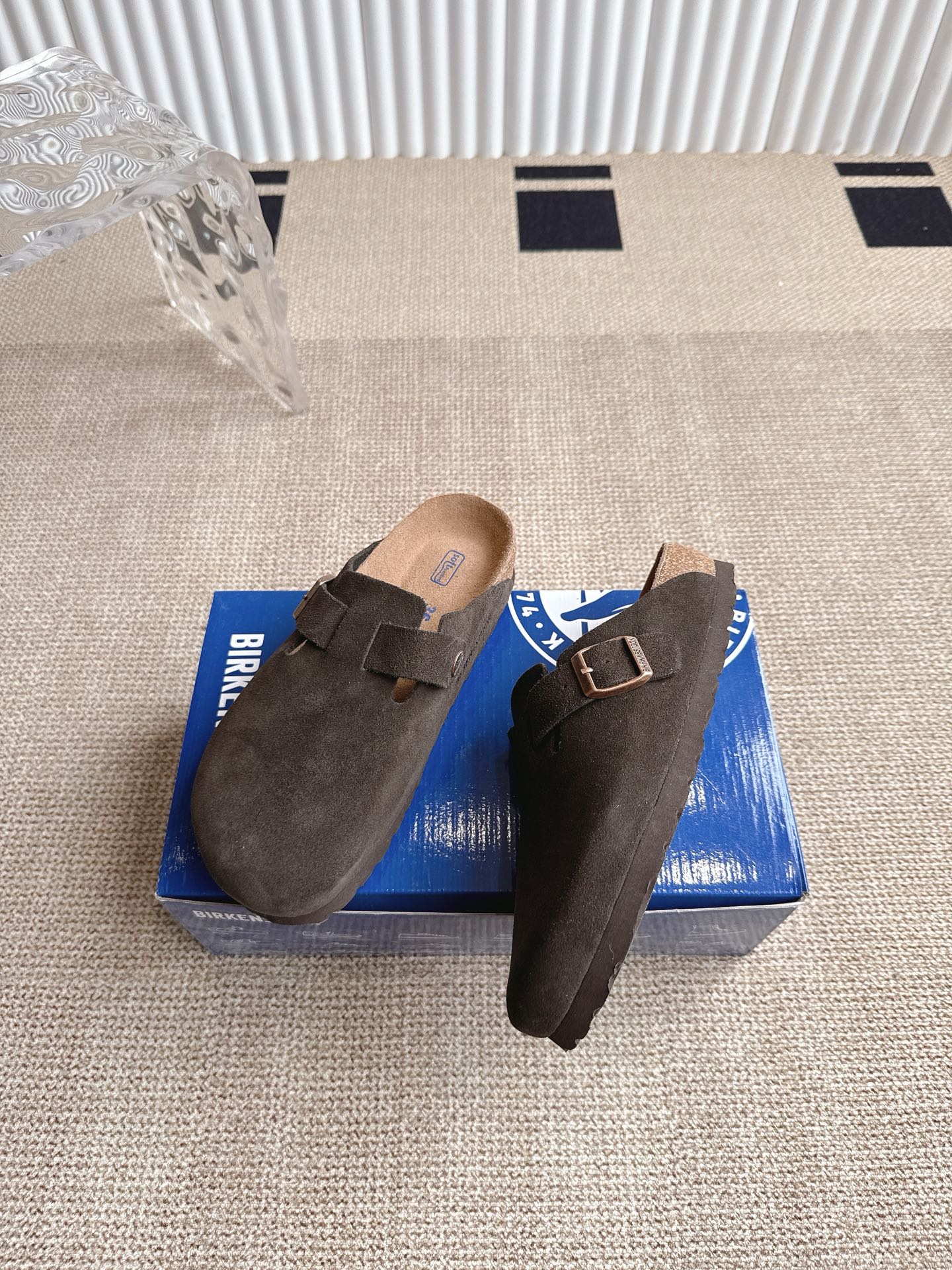 Birkenstock Boston Suede Leather Clogs Unisex Comfortable Slip-on Shoes 5 i1746554832793 1259 0 3