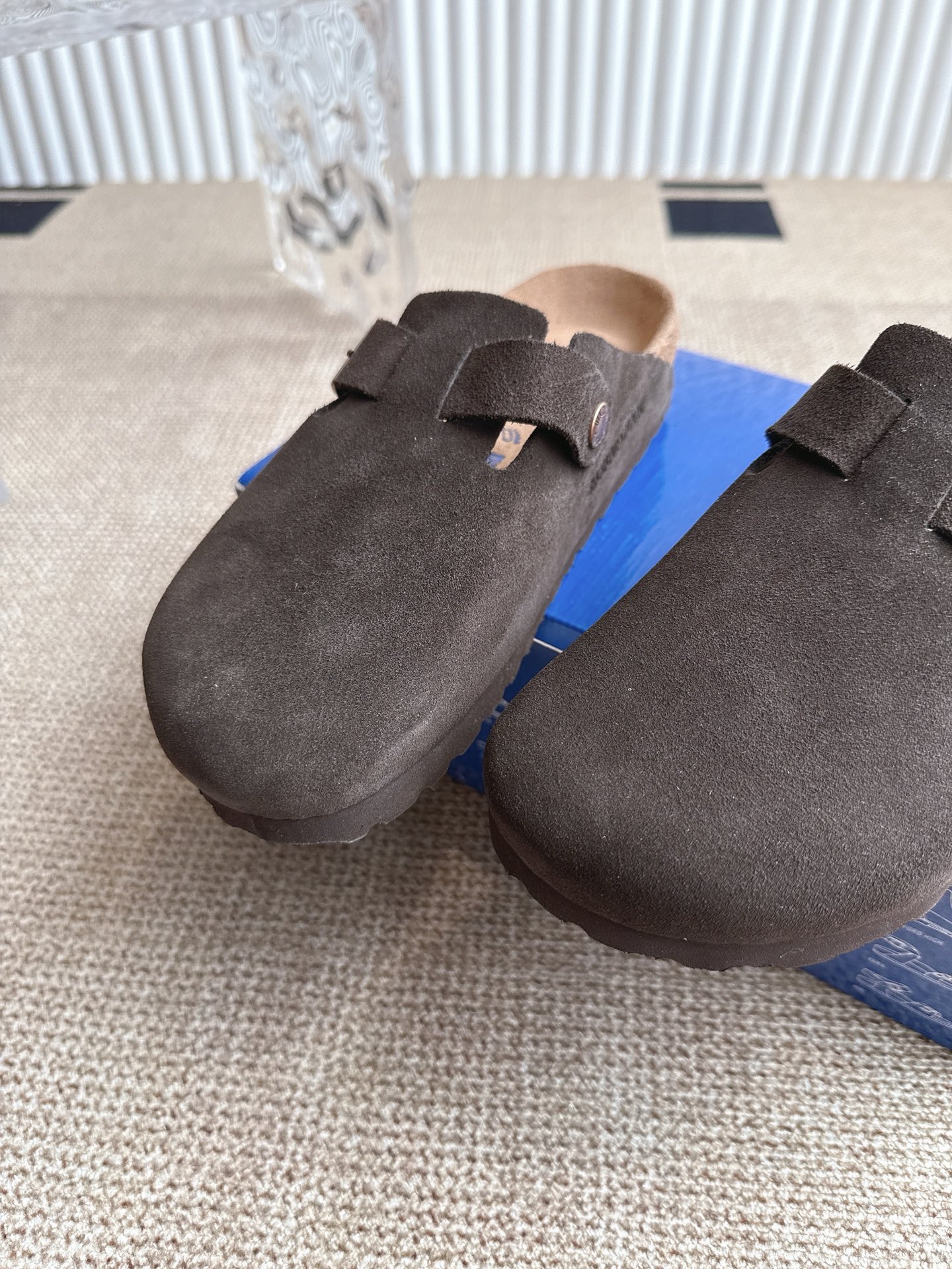 Birkenstock Boston Suede Leather Clogs Unisex Comfortable Slip-on Shoes 8 i1746554832822 8748 0 6