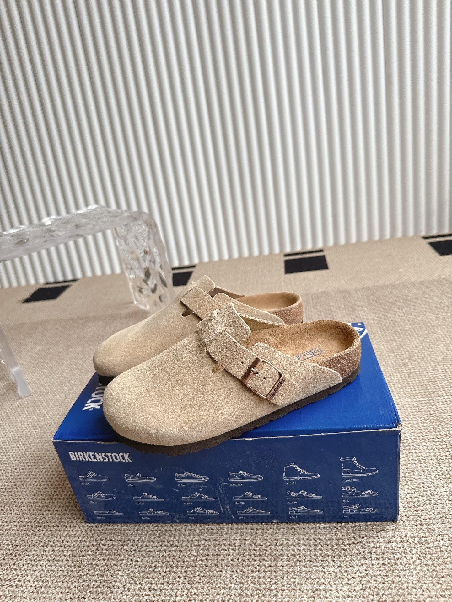 Birkenstock Boston Suede Leather Clogs, Adjustable Strap, Unisex Shoes 5 i1746554870547 7166 0 3