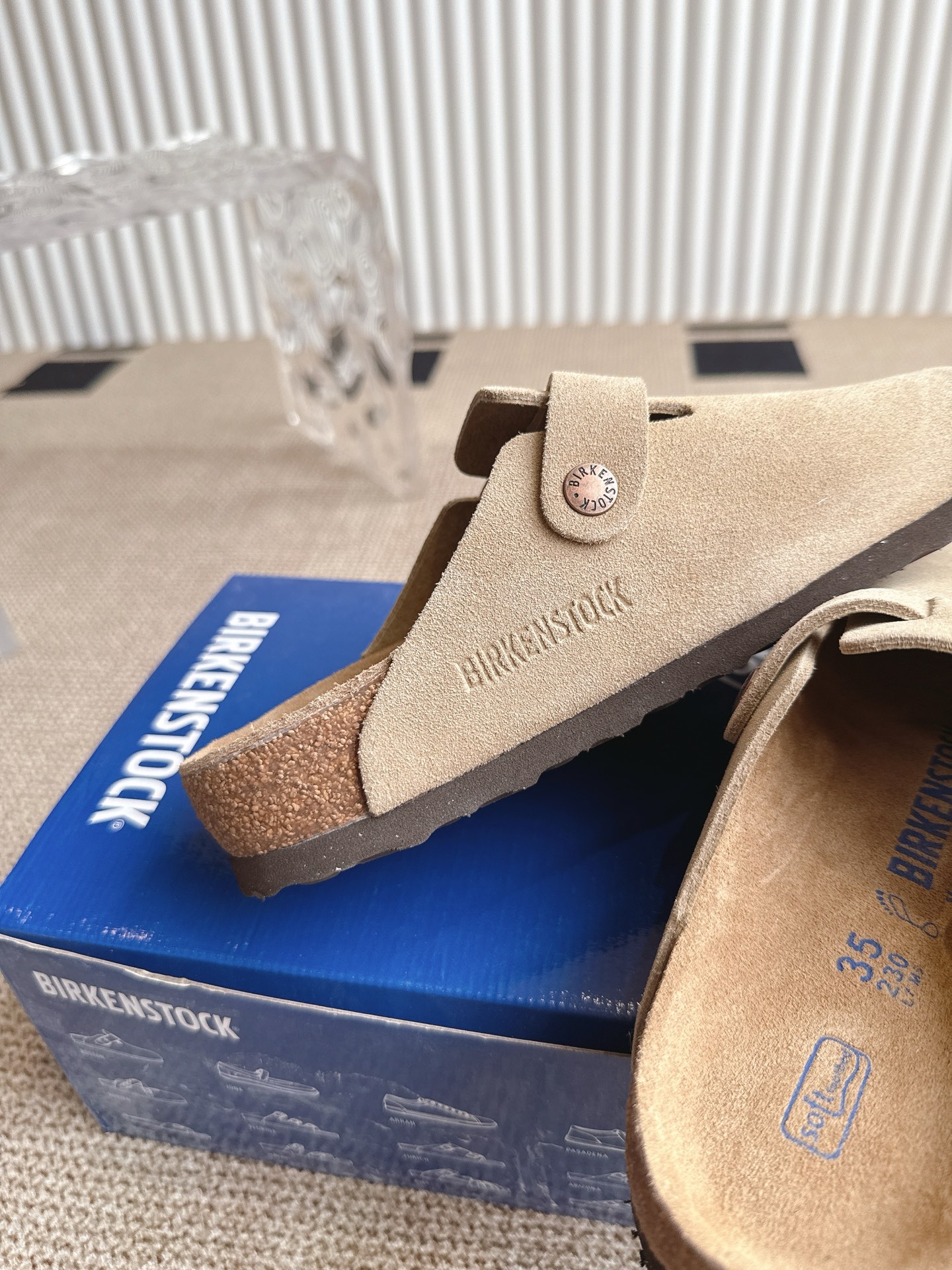 Birkenstock Boston Suede Leather Clogs, Adjustable Strap, Unisex Shoes 8 i1746554870567 2844 0 6