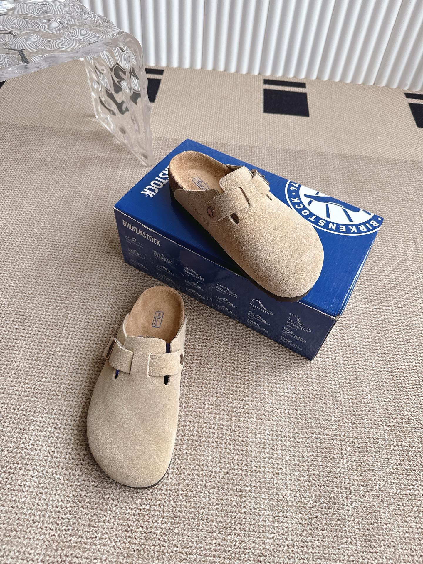 Birkenstock Boston Suede Leather Clogs, Adjustable Strap, Unisex Shoes 6 i1746554870582 9690 0 4