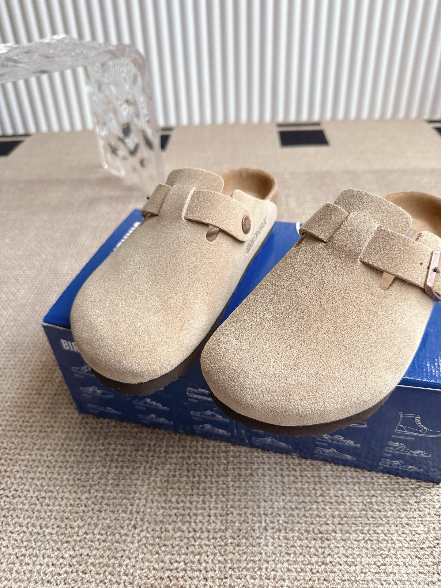 Birkenstock Boston Suede Leather Clogs, Adjustable Strap, Unisex Shoes 9 i1746554870589 7024 0 7