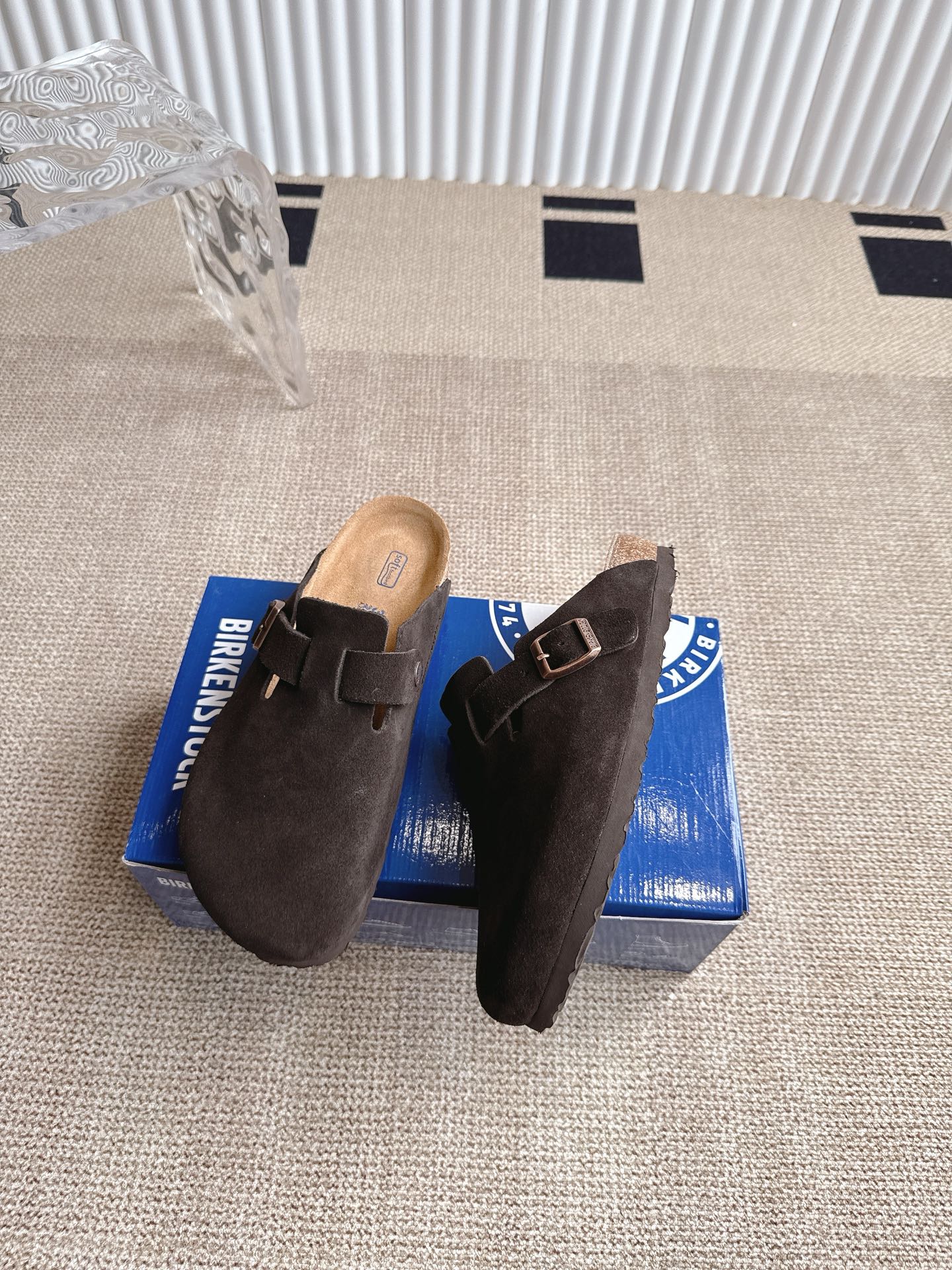 Birkenstock Boston Clog - Suede Leather Slip On Casual Shoes 5 i1746554934359 7053 0 4