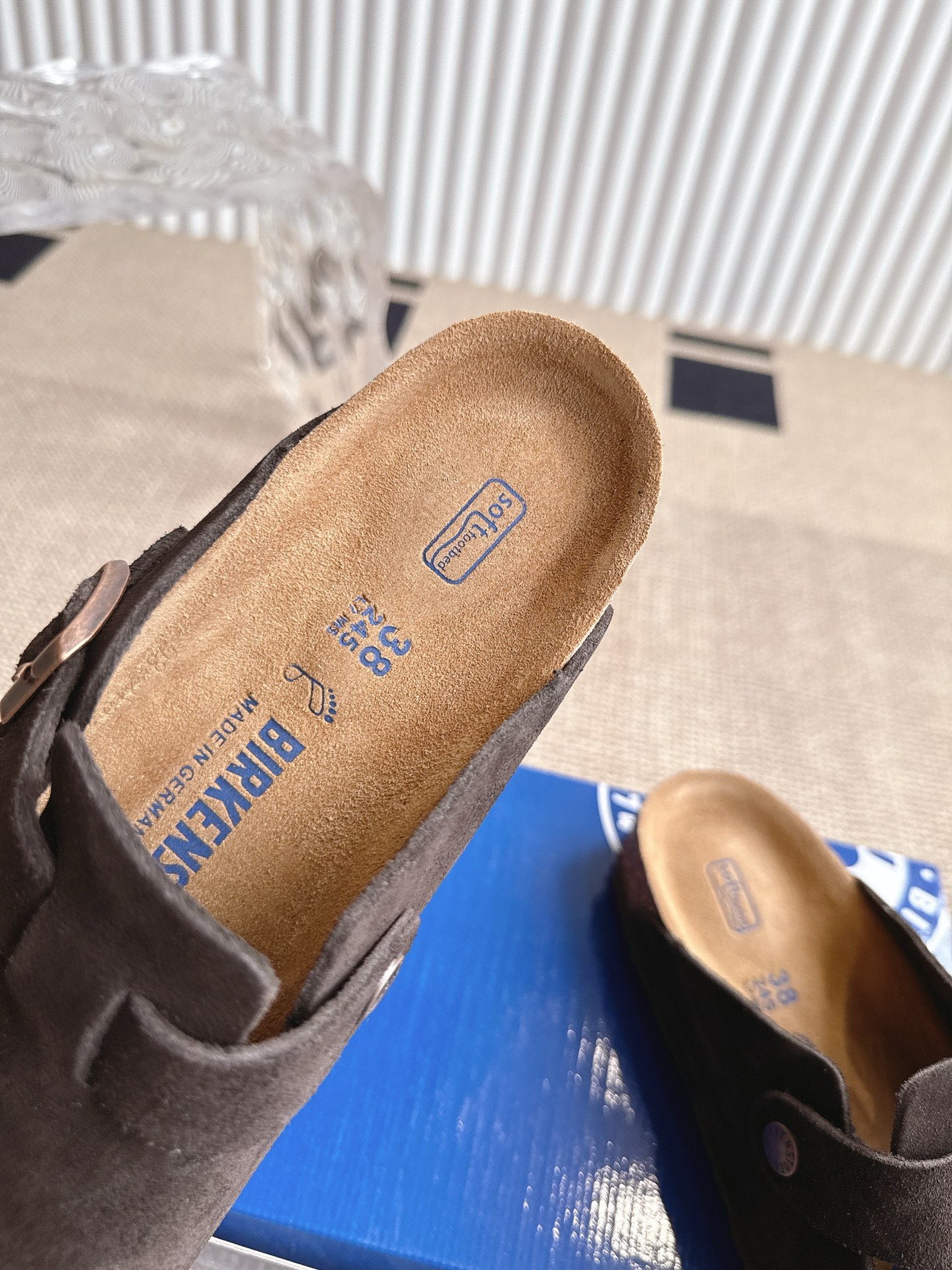 Birkenstock Boston Clog - Suede Leather Slip On Casual Shoes 6 i1746554934420 6083 0 5