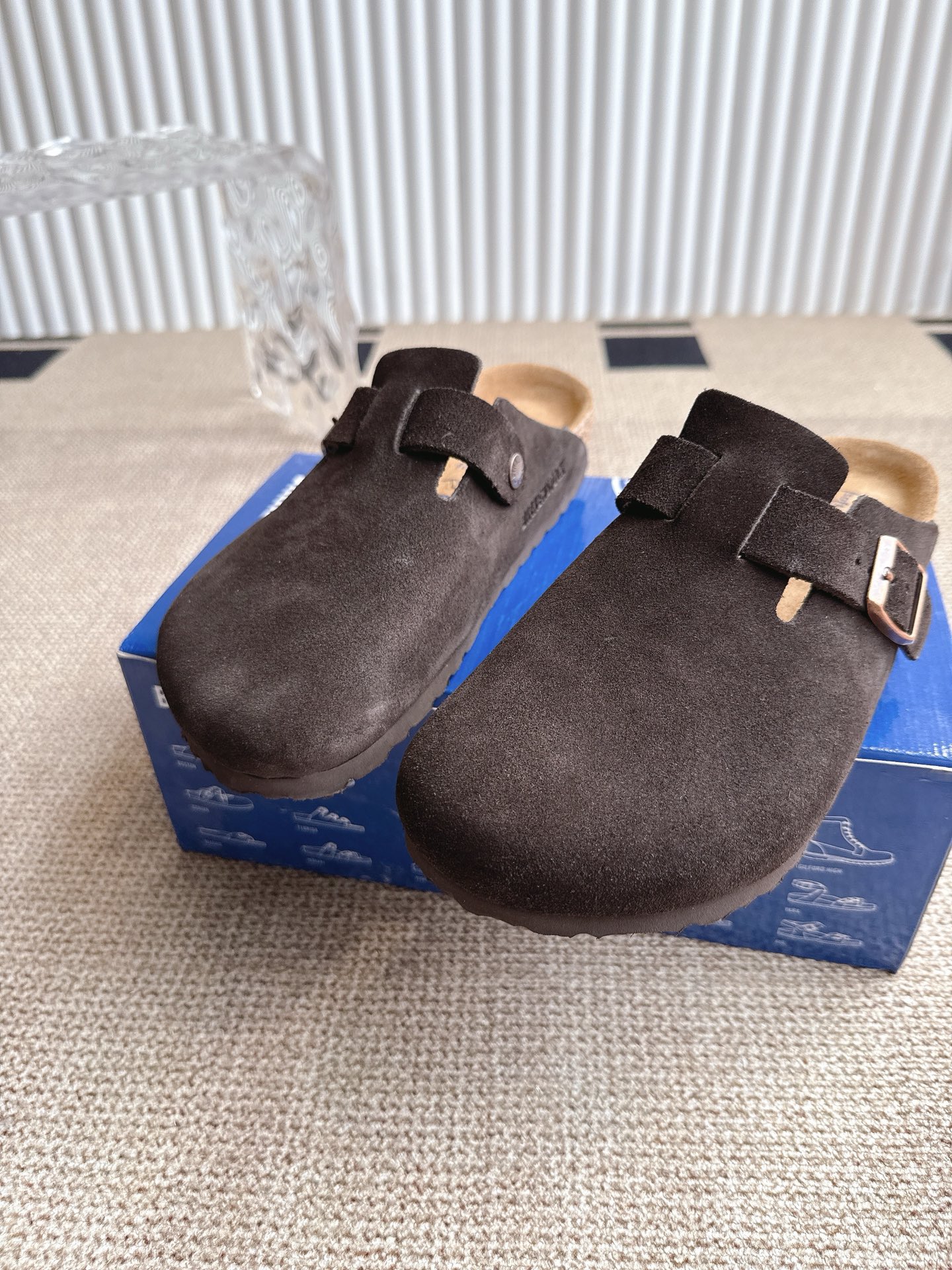 Birkenstock Boston Clog - Suede Leather Slip On Casual Shoes 7 i1746554934449 118 0 6