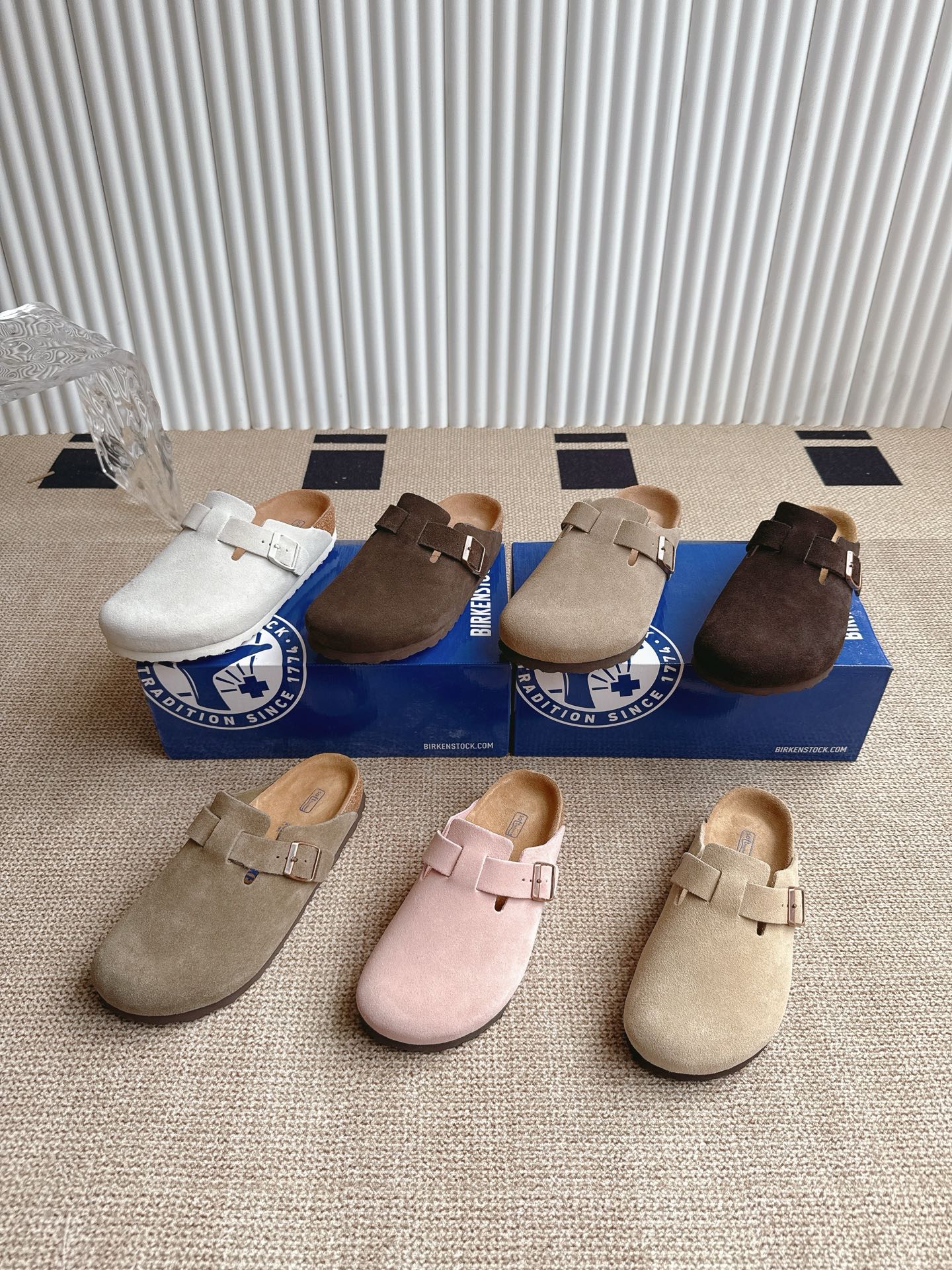 Birkenstock Boston Suede Clogs Unisex Sandals Comfortable & Stylish Shoes