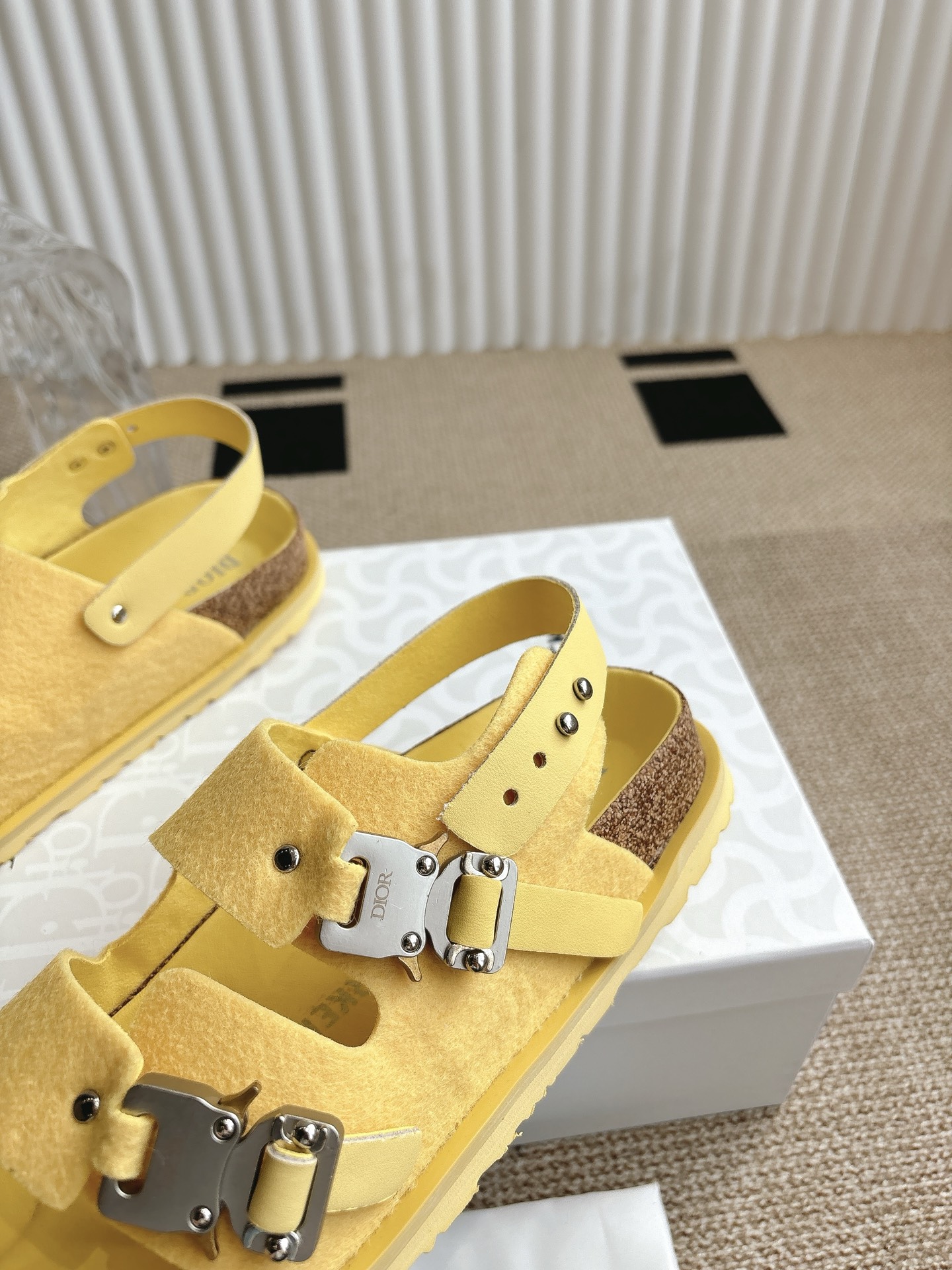 Dior x Birkenstock Limited Edition Yellow Sandals Slides | Size 35-45 8 i1746555124313 2665 0 6