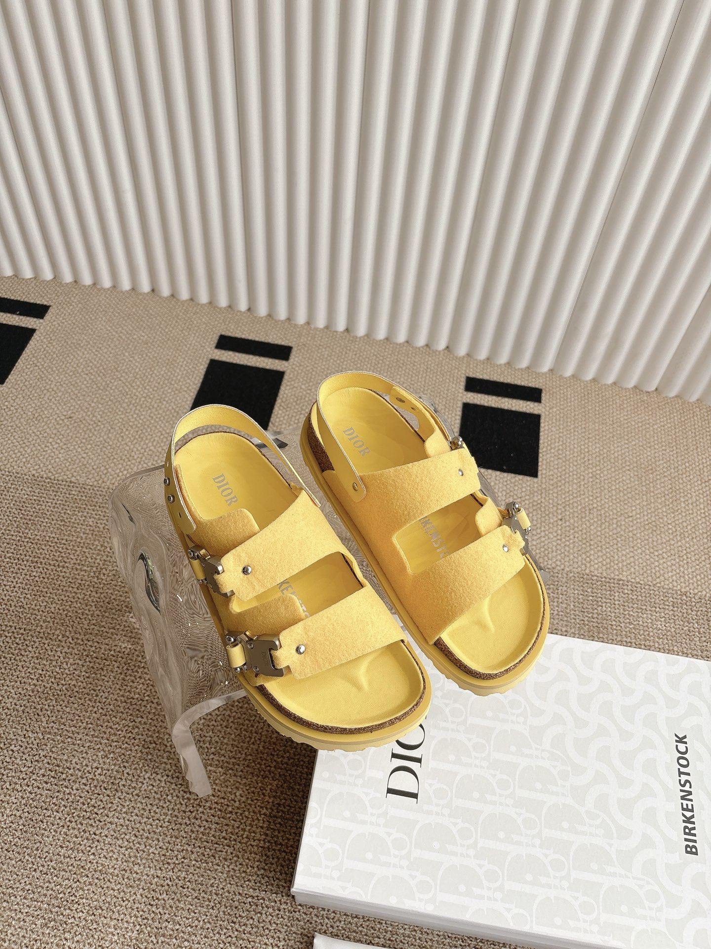 Dior x Birkenstock Limited Edition Yellow Sandals Slides | Size 35-45 5 i1746555125891 9039 0 3
